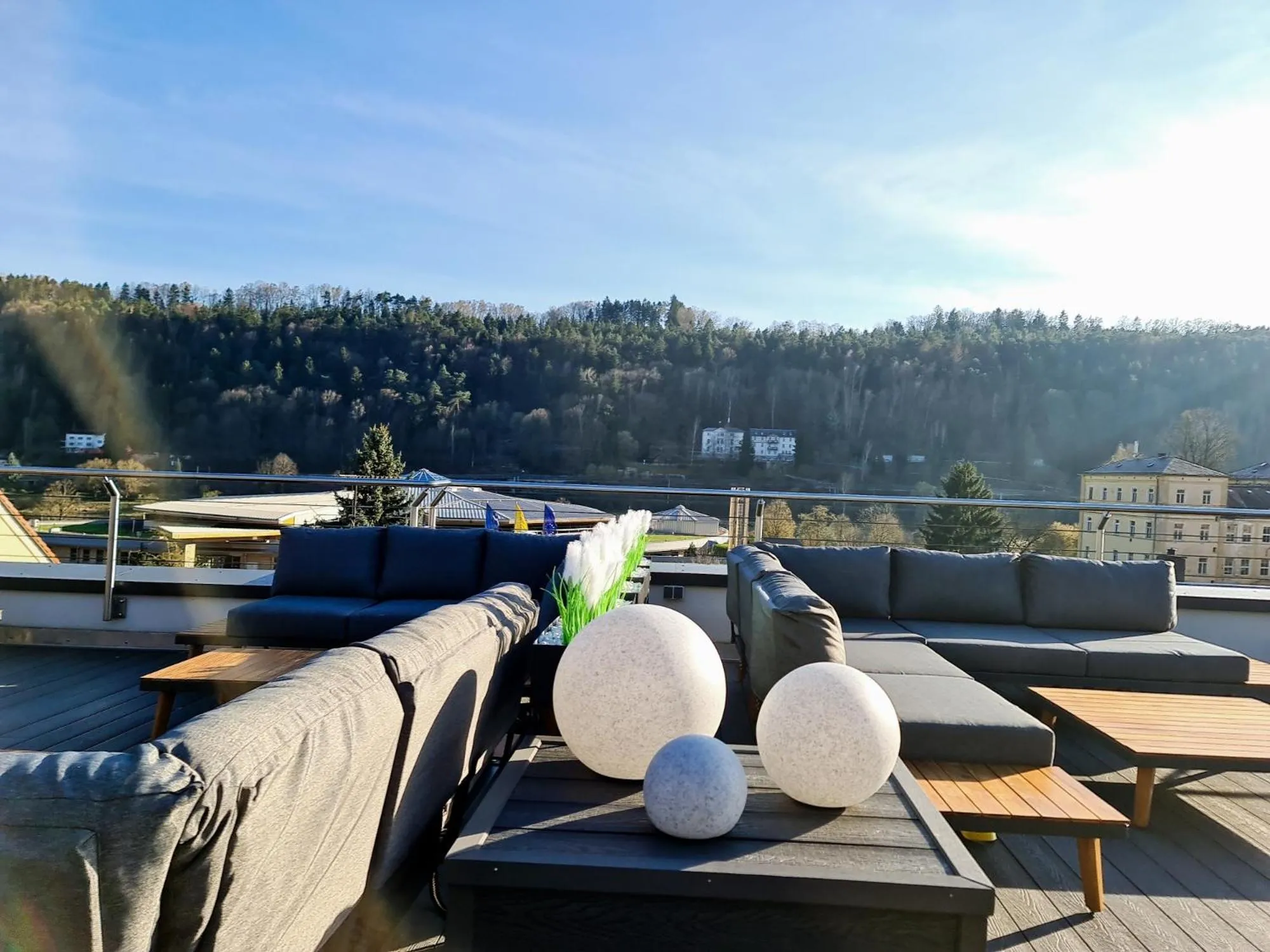 Balcony/Terrace in Hotel Lindenhof Bad Schandau