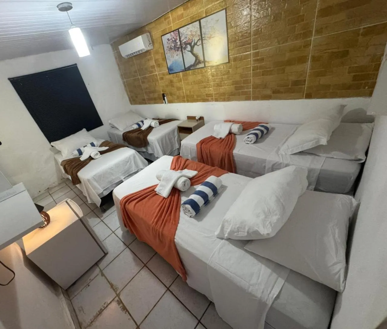 Bed in Pousada do Golfinho Fernando de Noronha