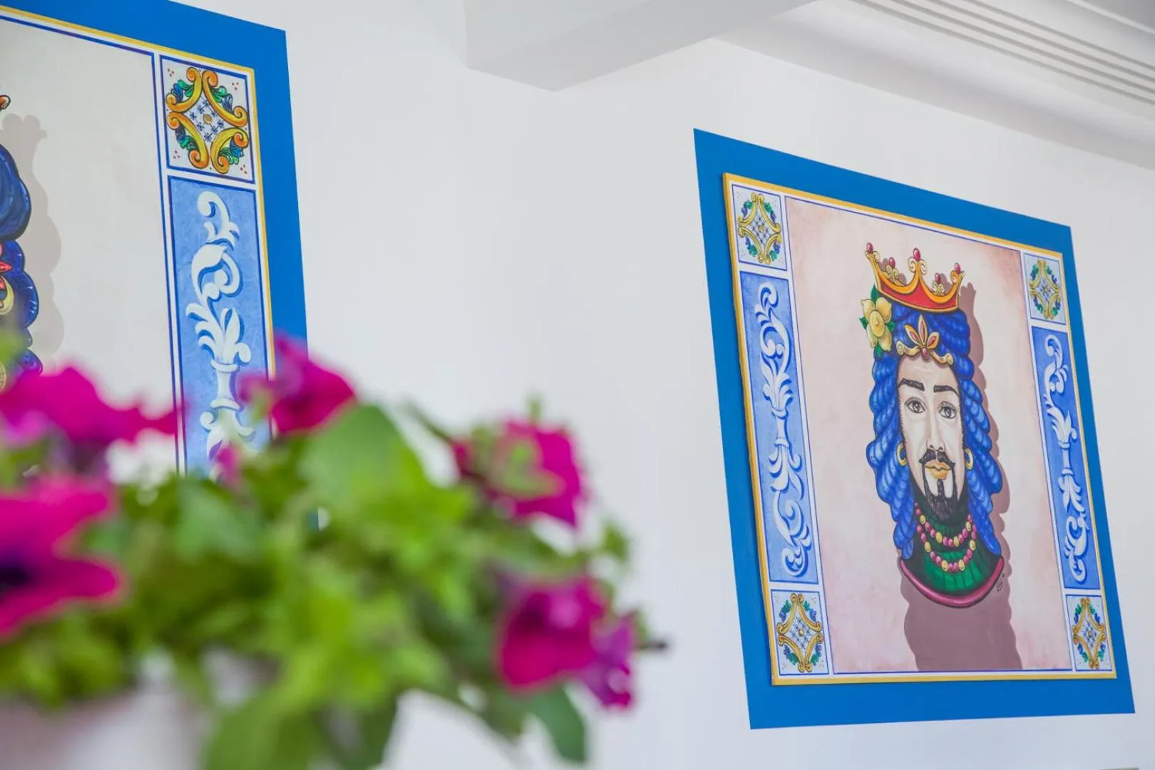 Decorative detail in Assinos Palace Hotel