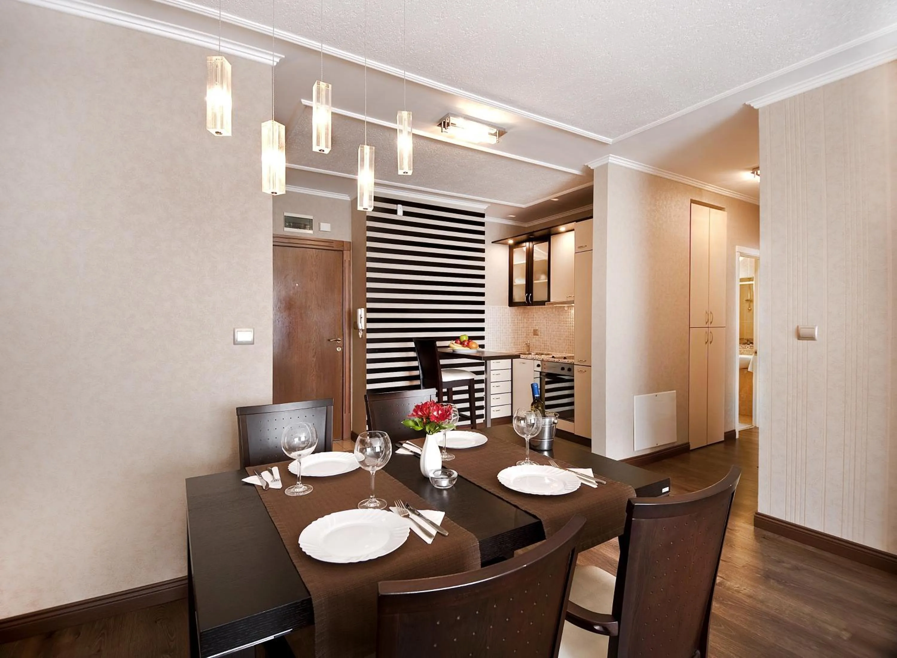 Dining area in Apartments Carrera