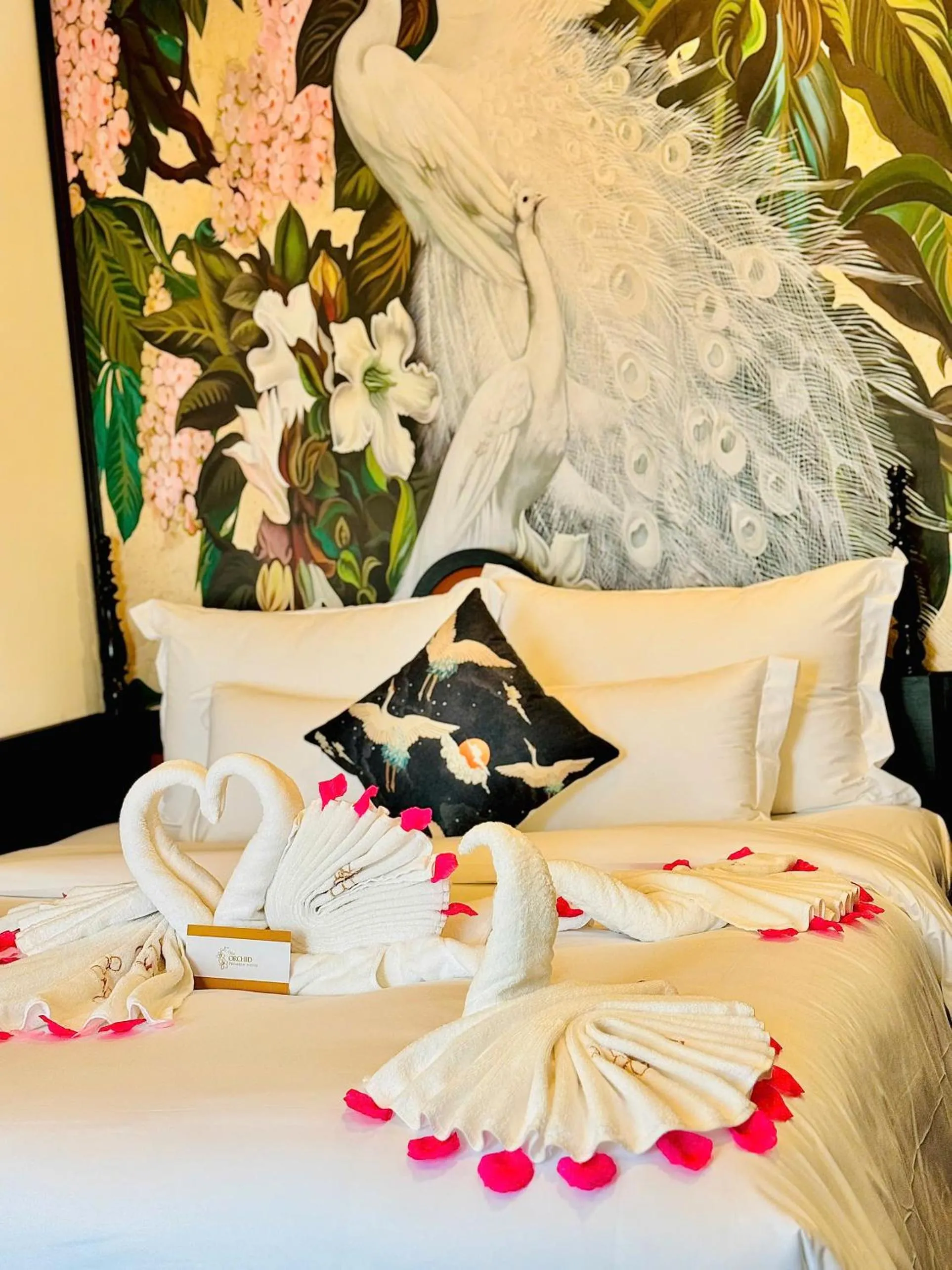Photo of the whole room, Bed in The ORCHID PREMIUM Hotel
