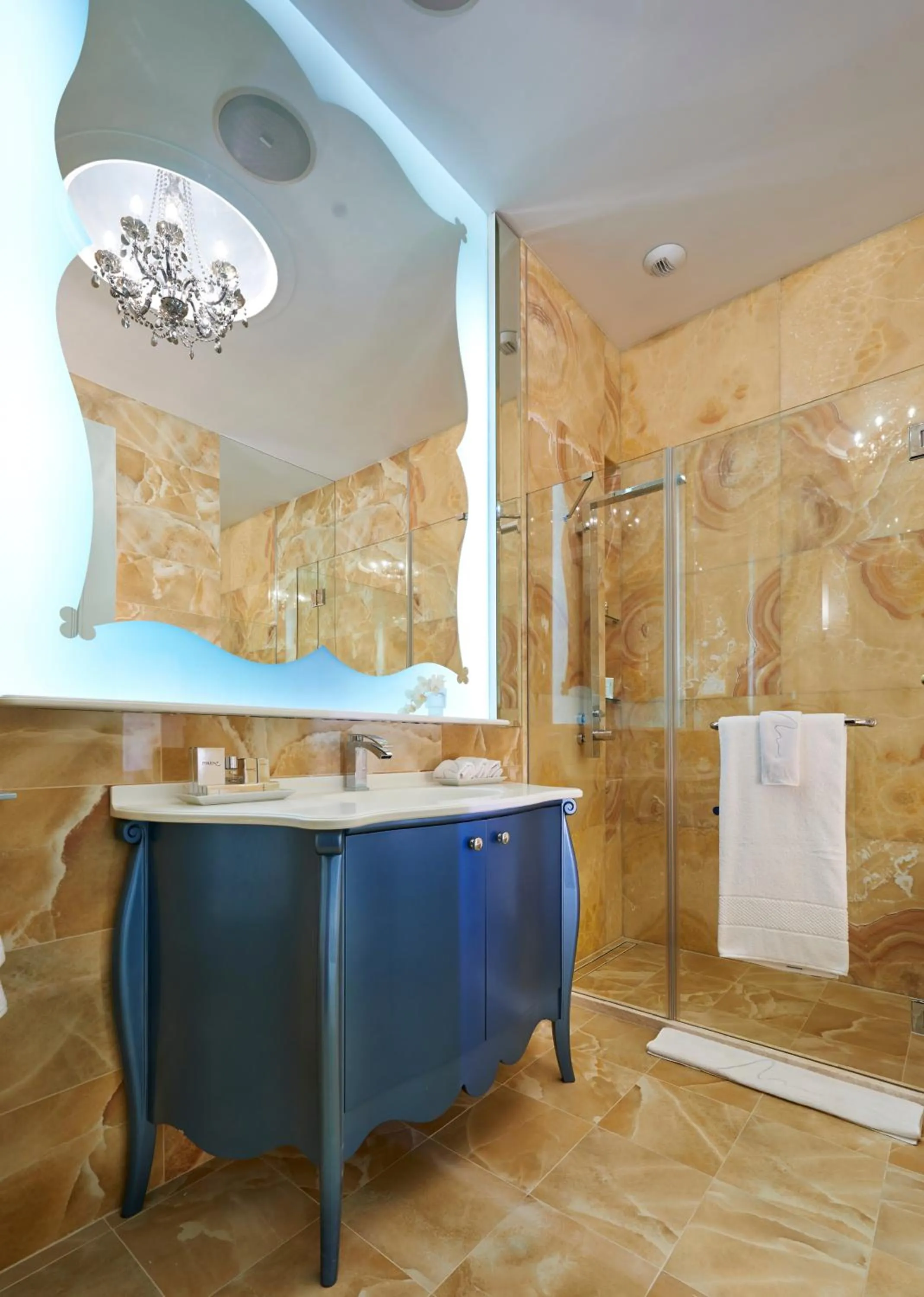 Shower in Aria Hotel Budapest by Library Hotel Collection