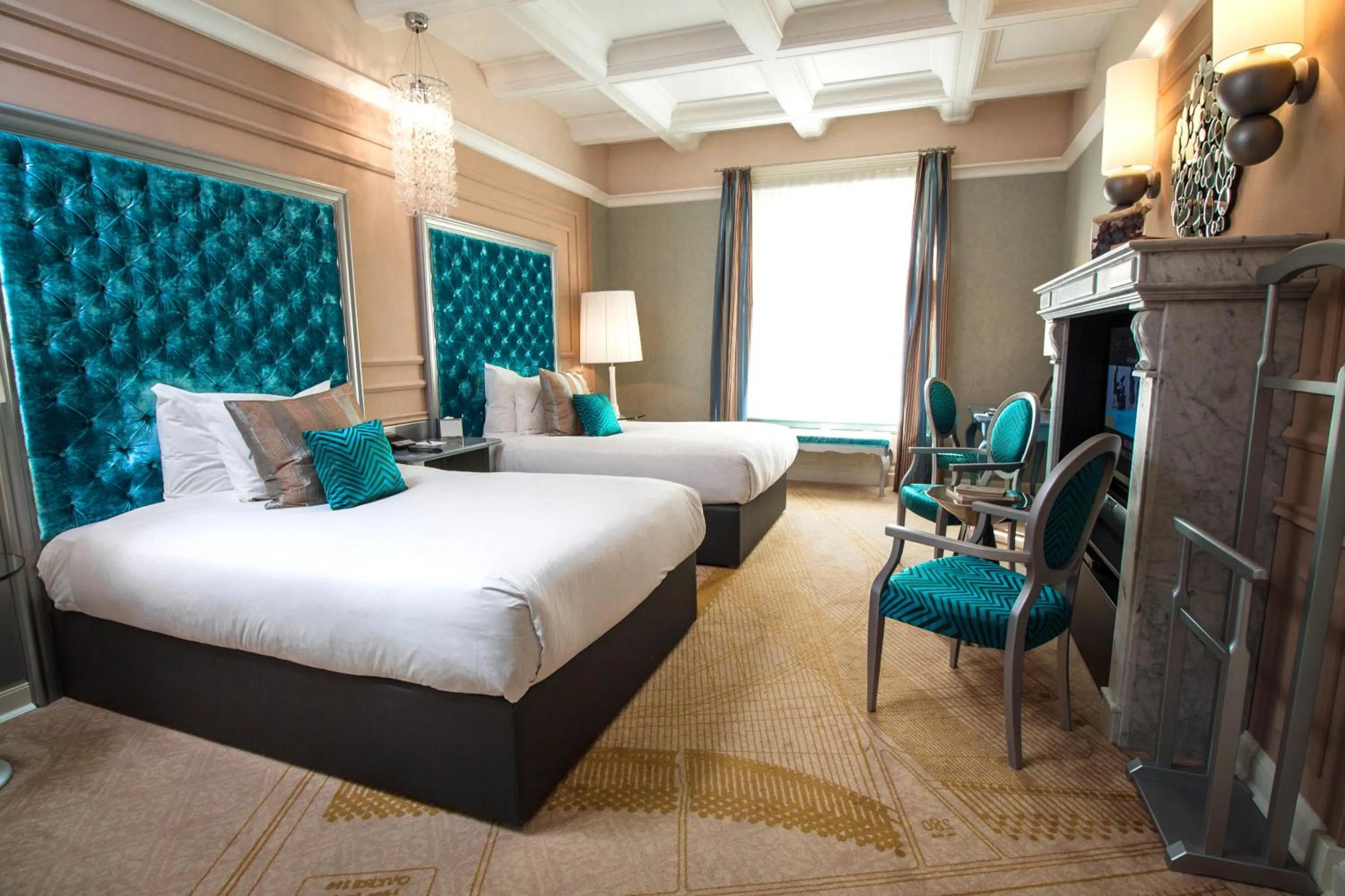 Seating area, Bed in Aria Hotel Budapest by Library Hotel Collection