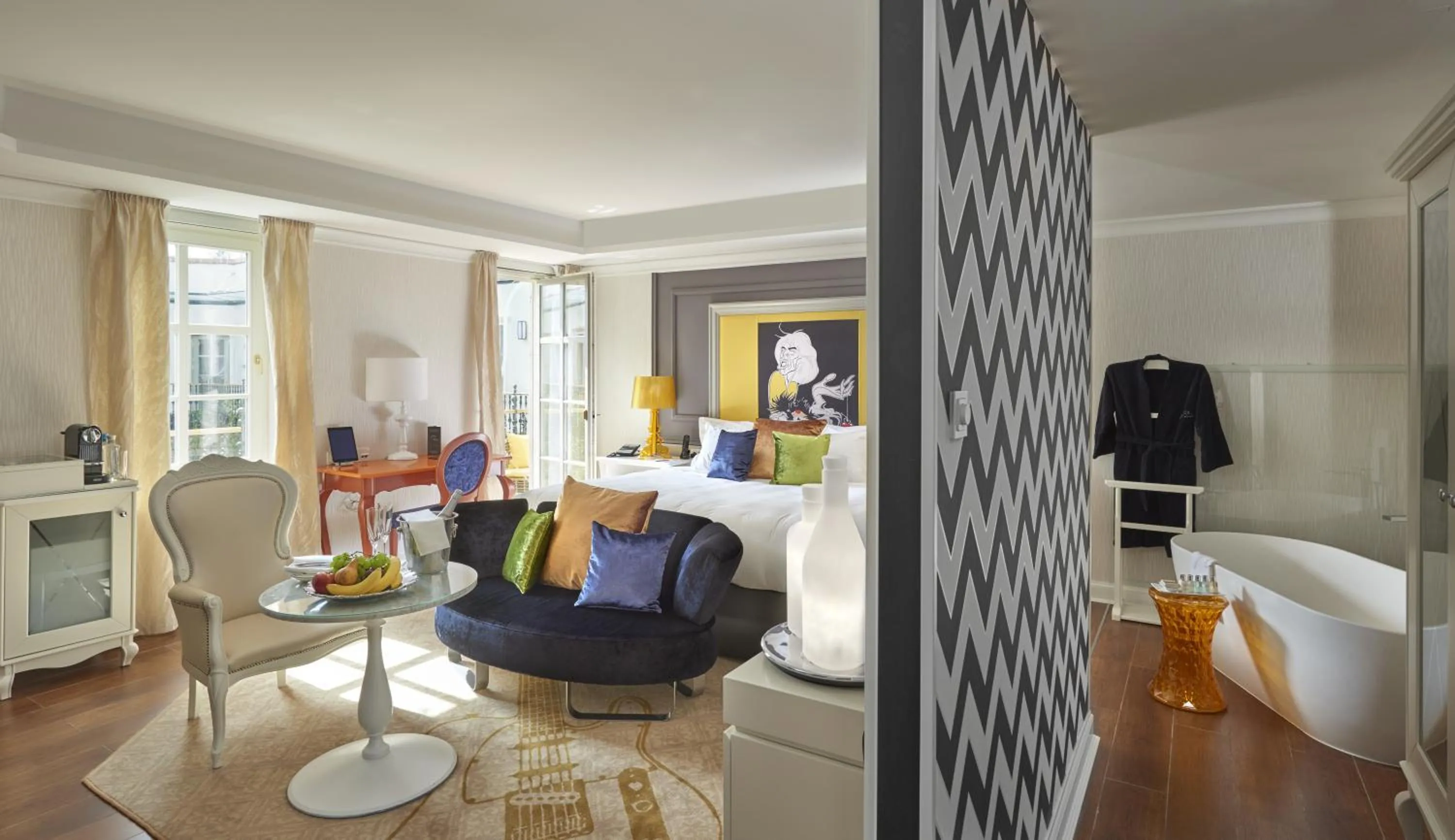 Bathroom in Aria Hotel Budapest by Library Hotel Collection