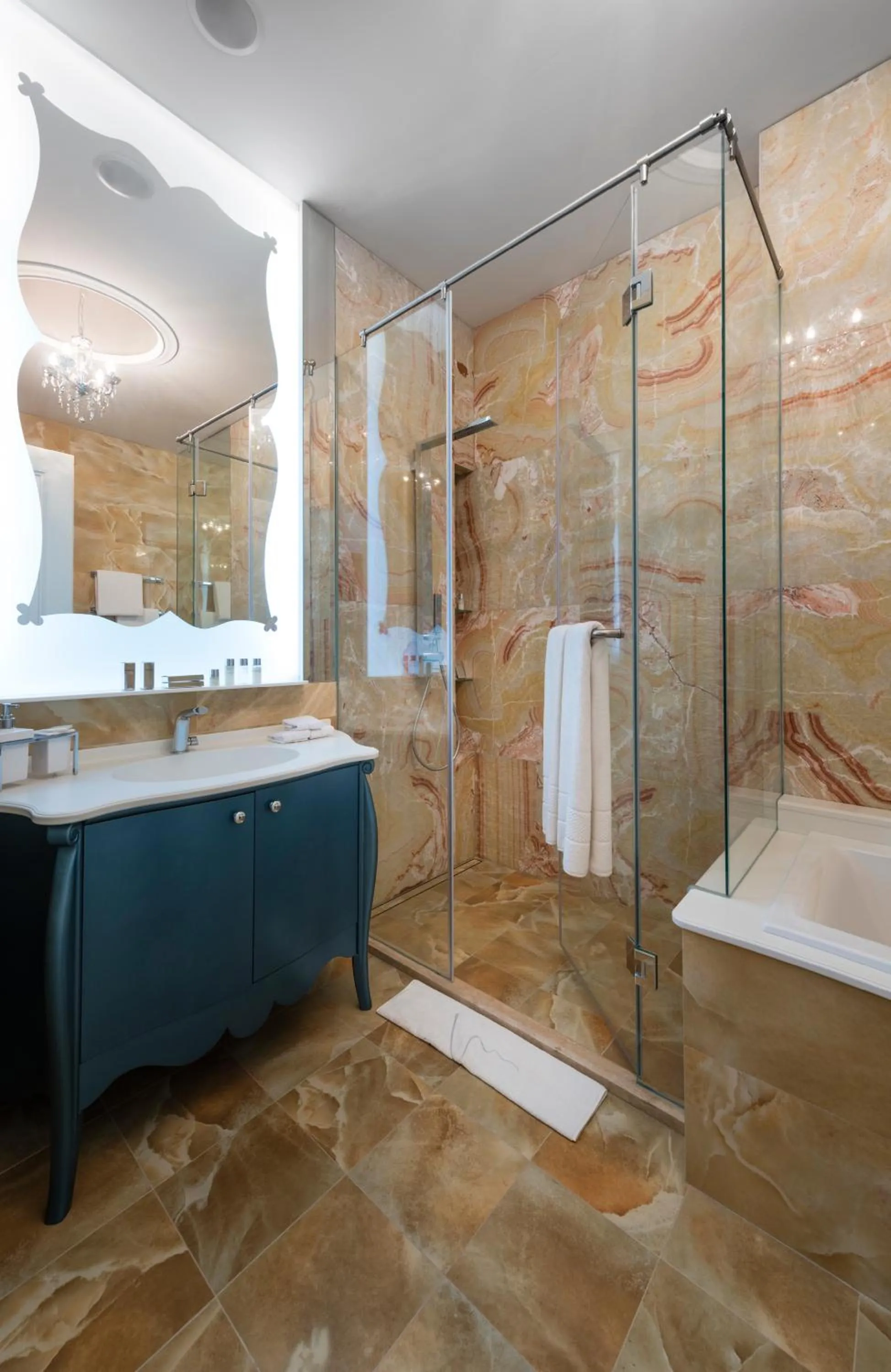 Shower in Aria Hotel Budapest by Library Hotel Collection