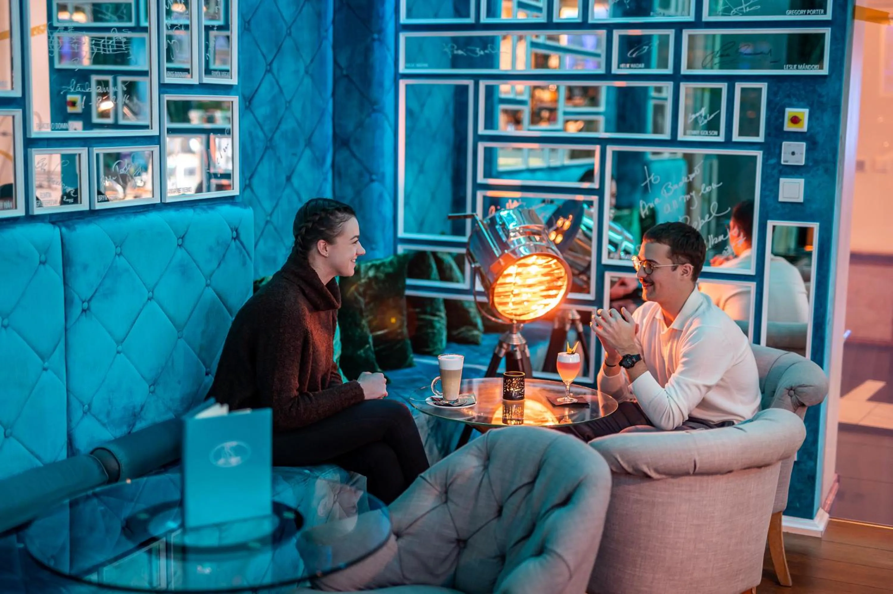 Lounge or bar in Aria Hotel Budapest by Library Hotel Collection