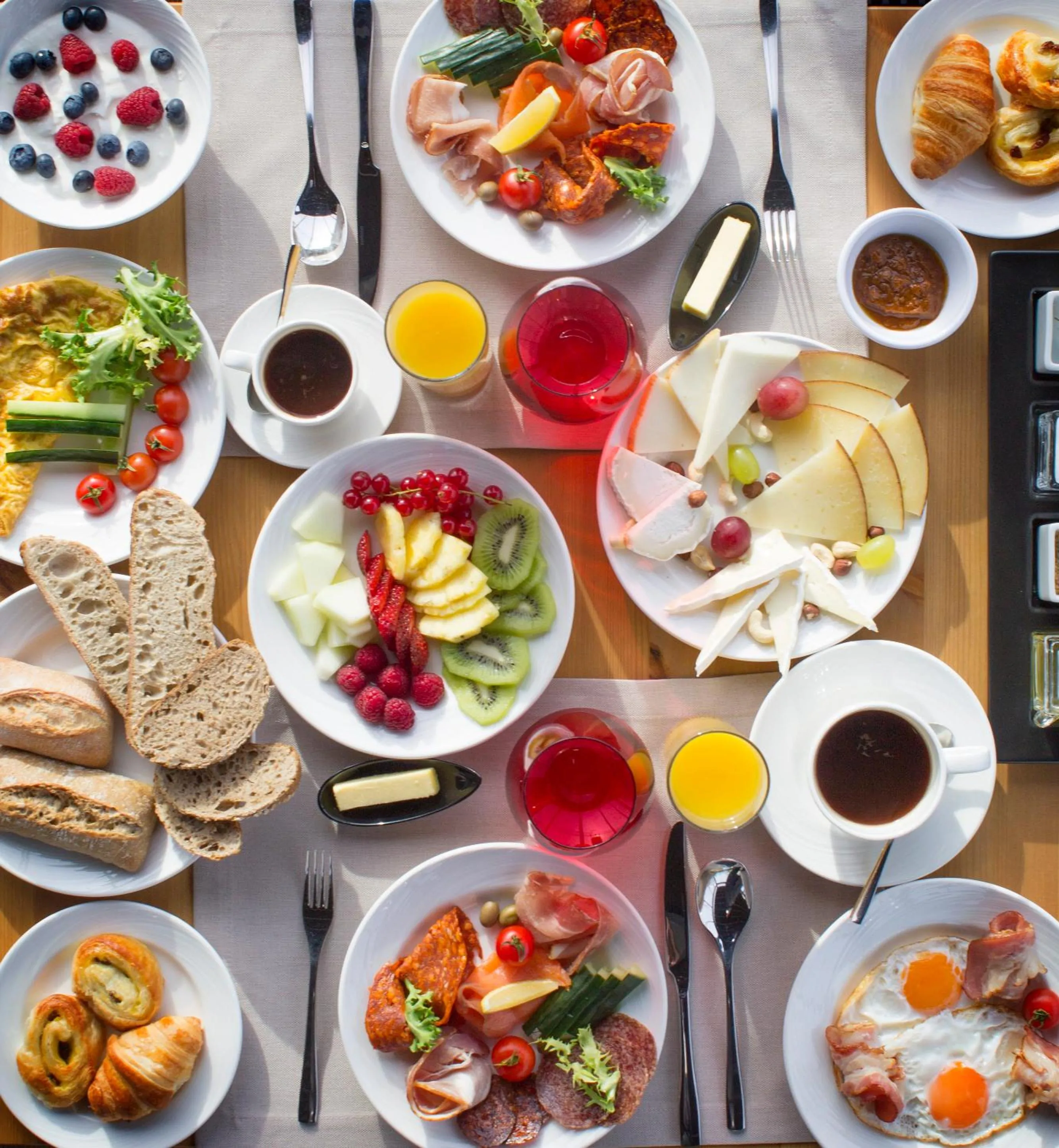 Buffet breakfast in Aria Hotel Budapest by Library Hotel Collection