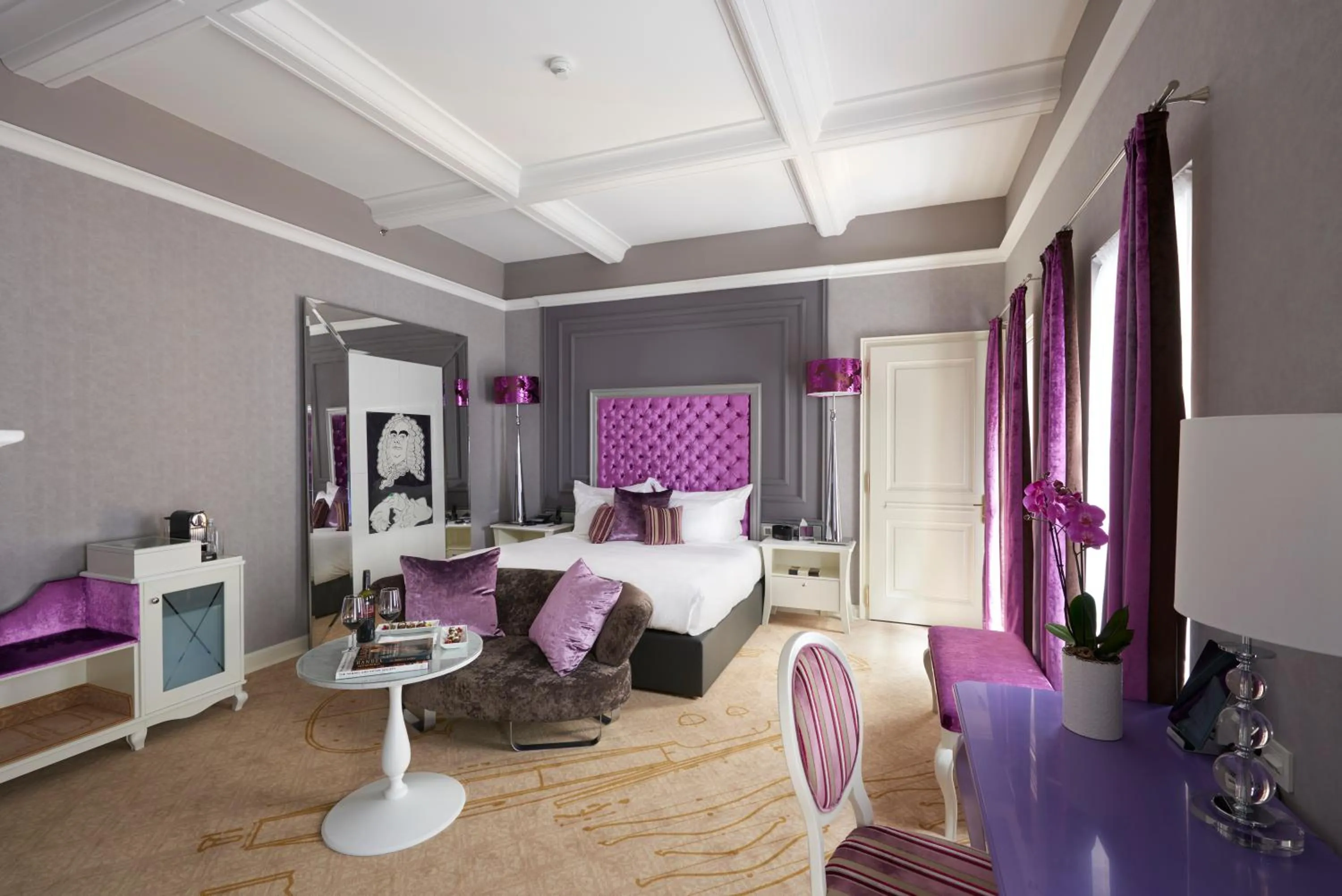 Bedroom, Bed in Aria Hotel Budapest by Library Hotel Collection