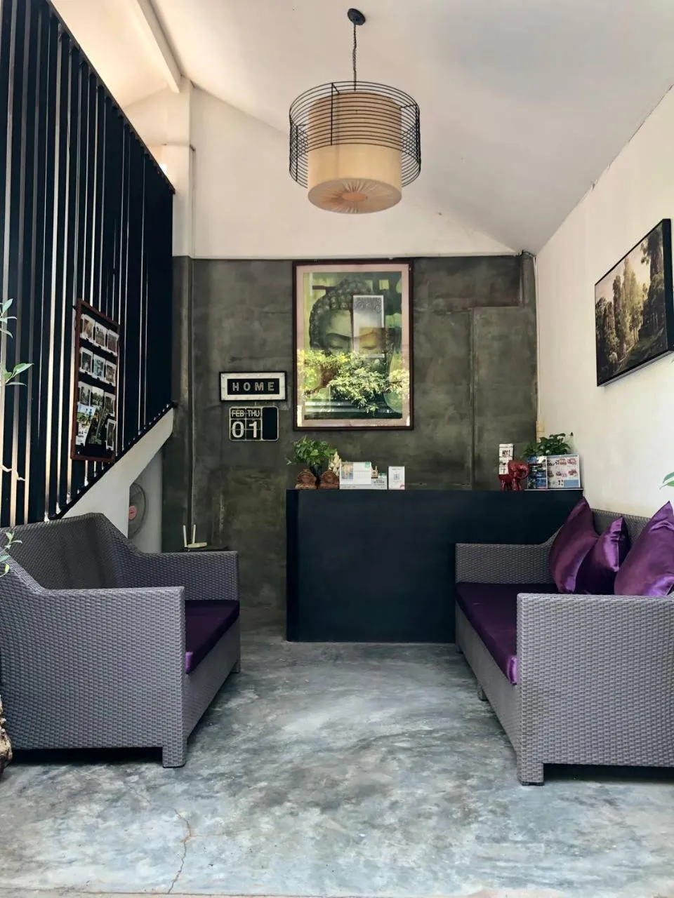 Seating area in Home Inn