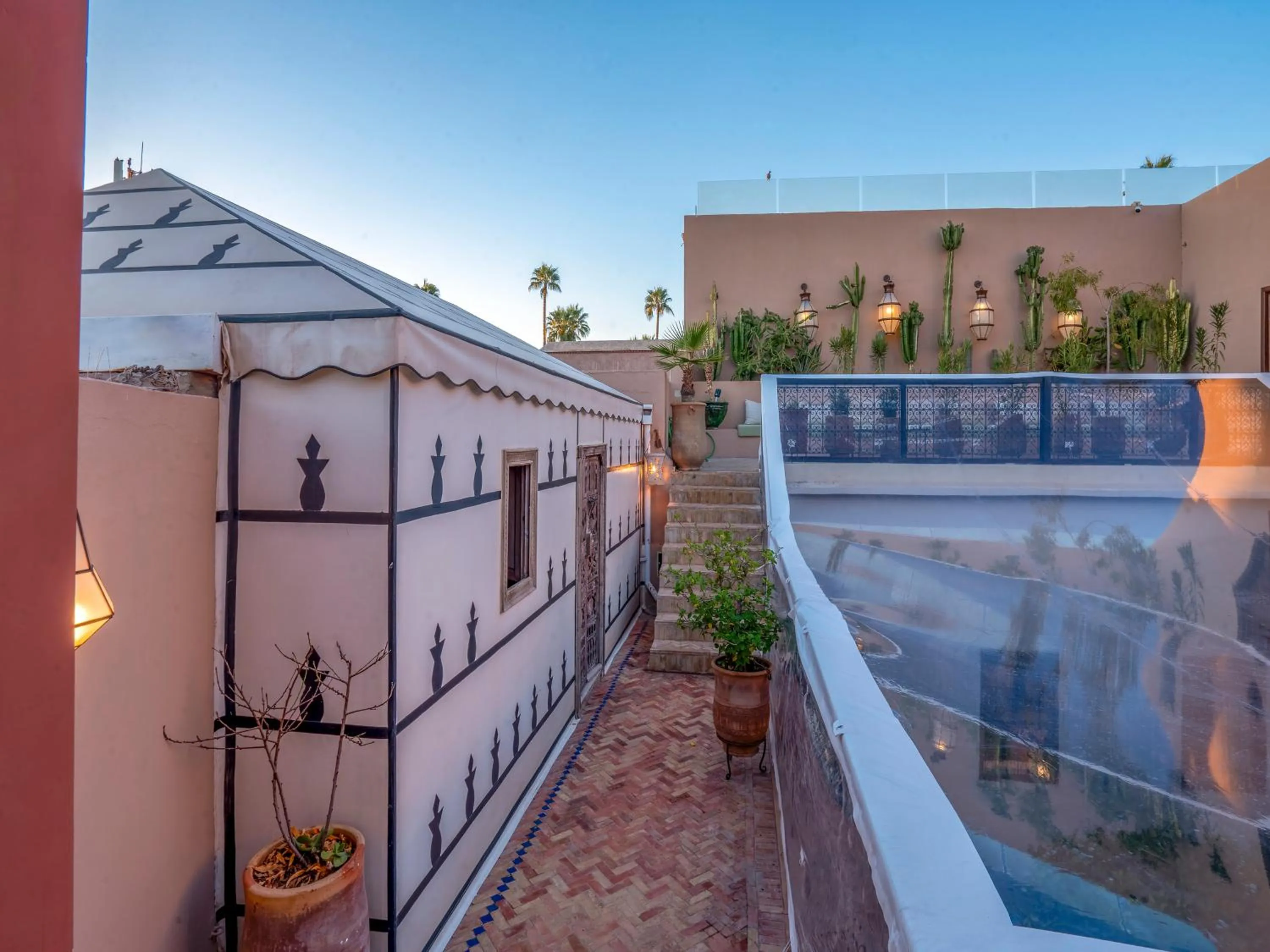 Balcony/Terrace in Riad Maialou & SPA