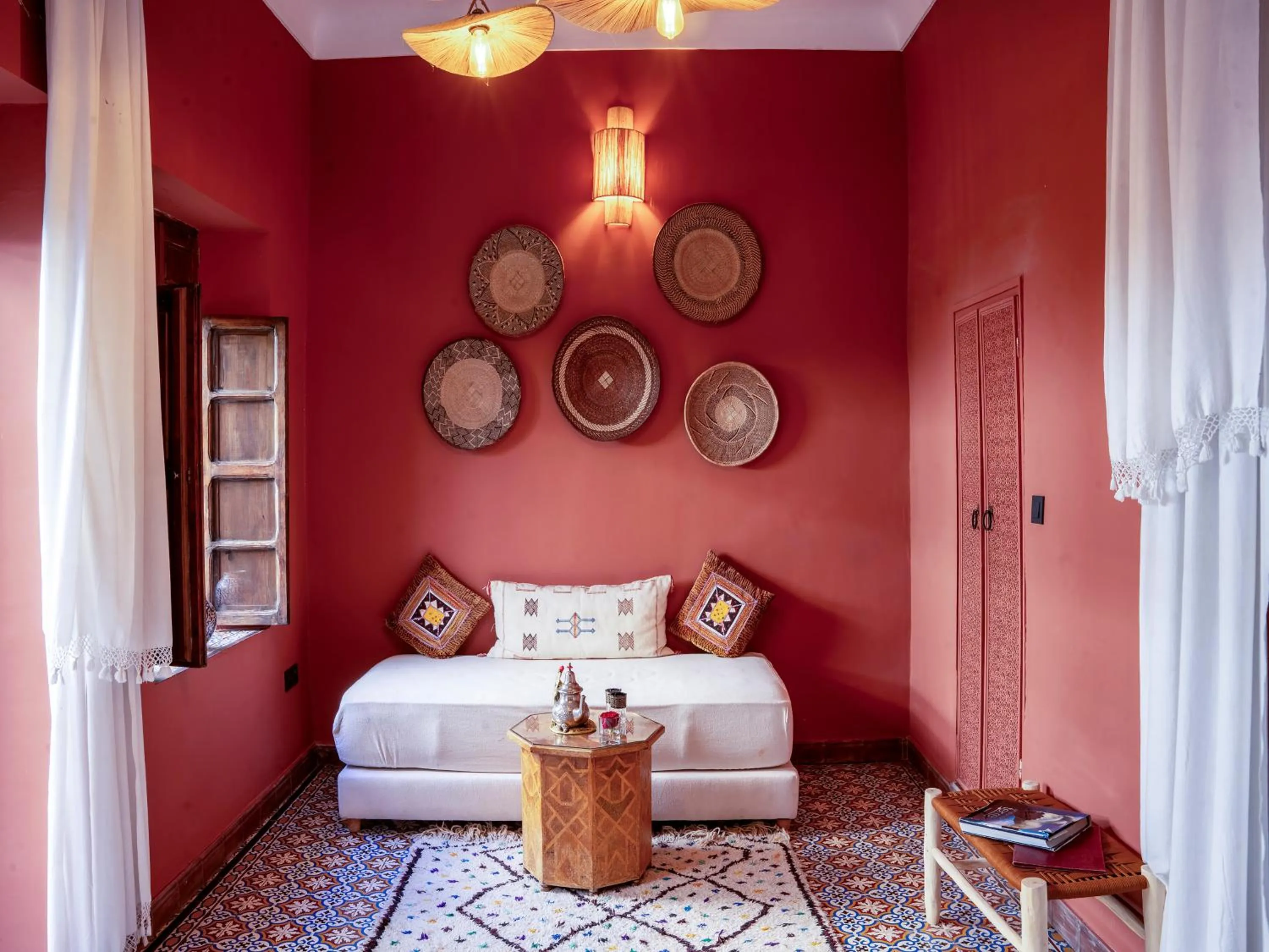 Bed in Riad Maialou & SPA