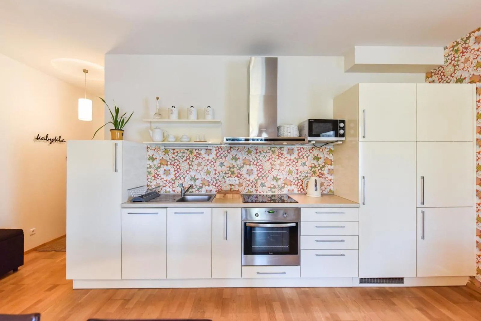 Kitchen or kitchenette in Apartamentai Nr.24