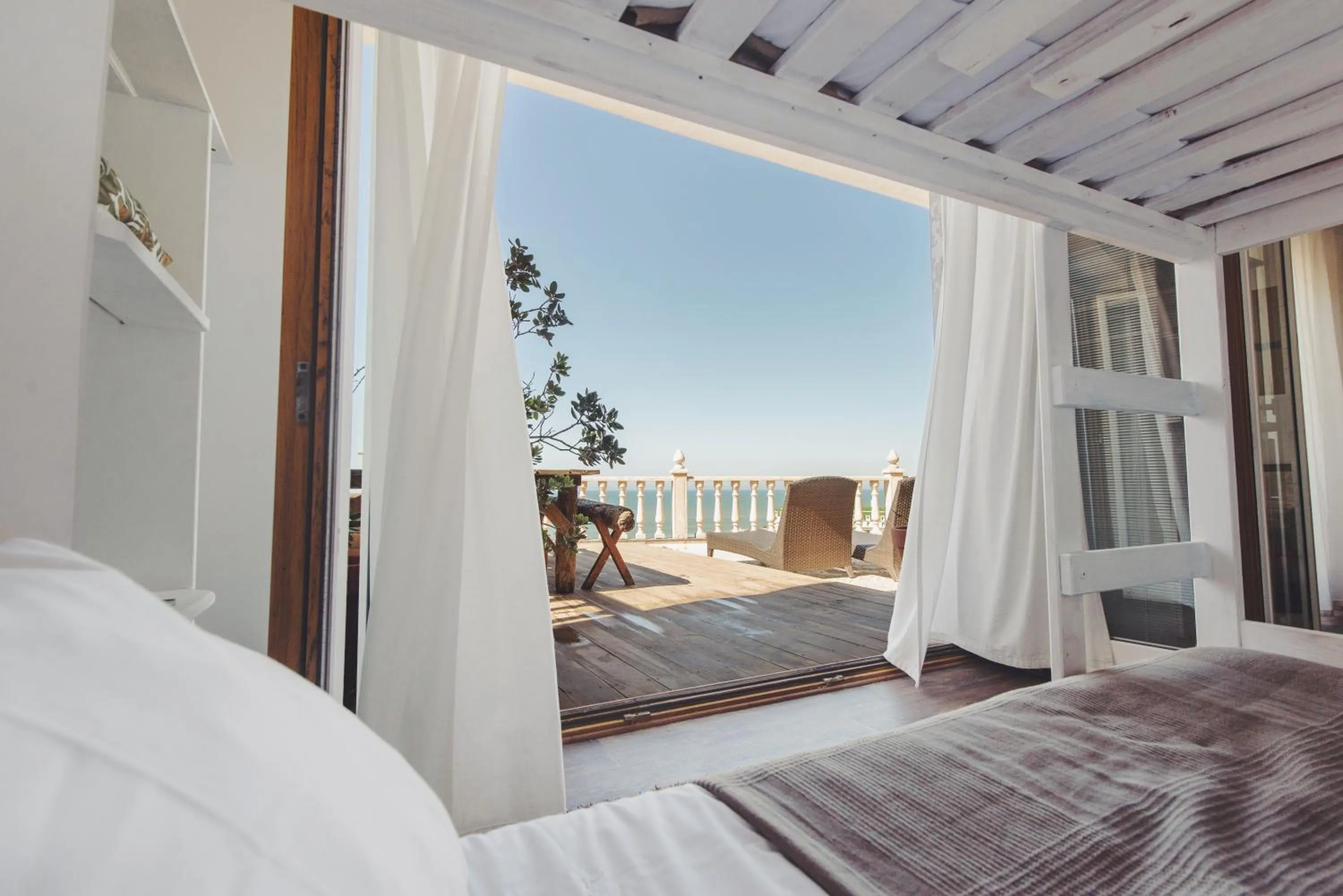 View (from property/room), Bed in Laneez Ericeira Surf House