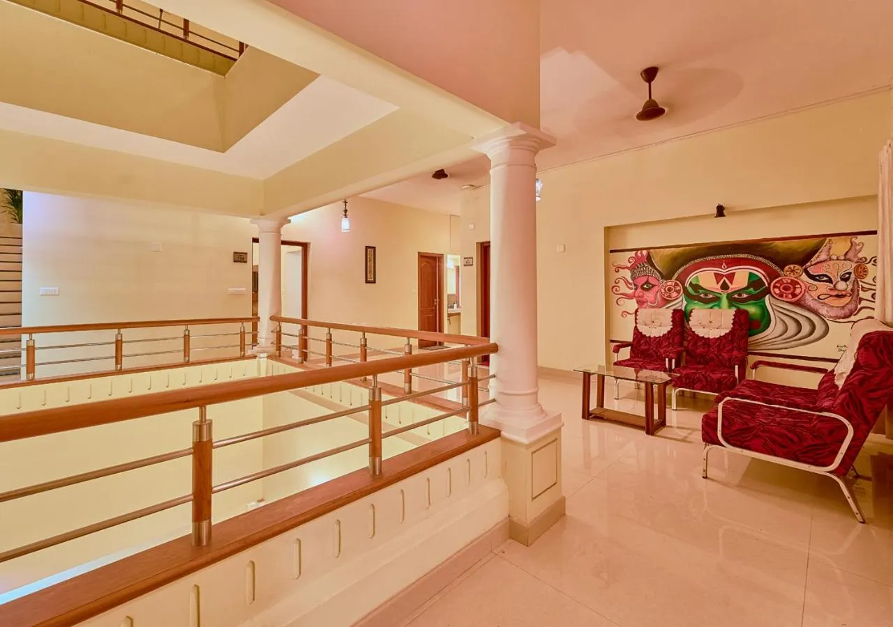 Seating area in Ushasree Wayanad Premium Pool Resort by VOYE HOMES