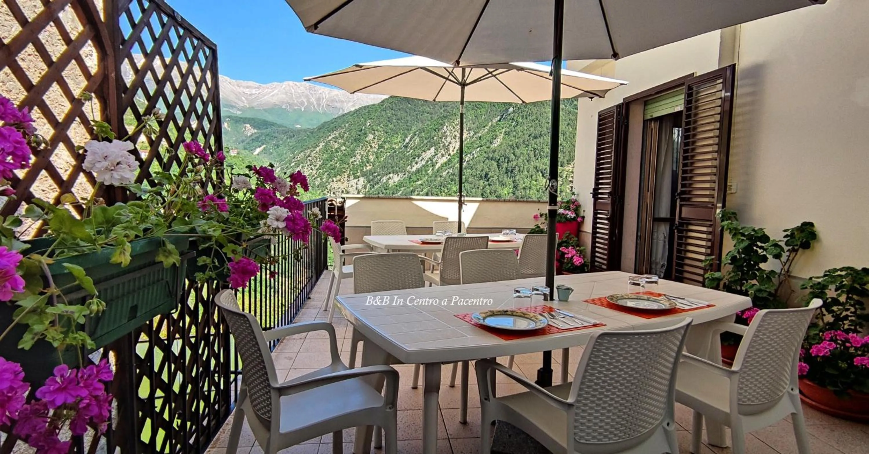 Patio in B&B In Centro a Pacentro