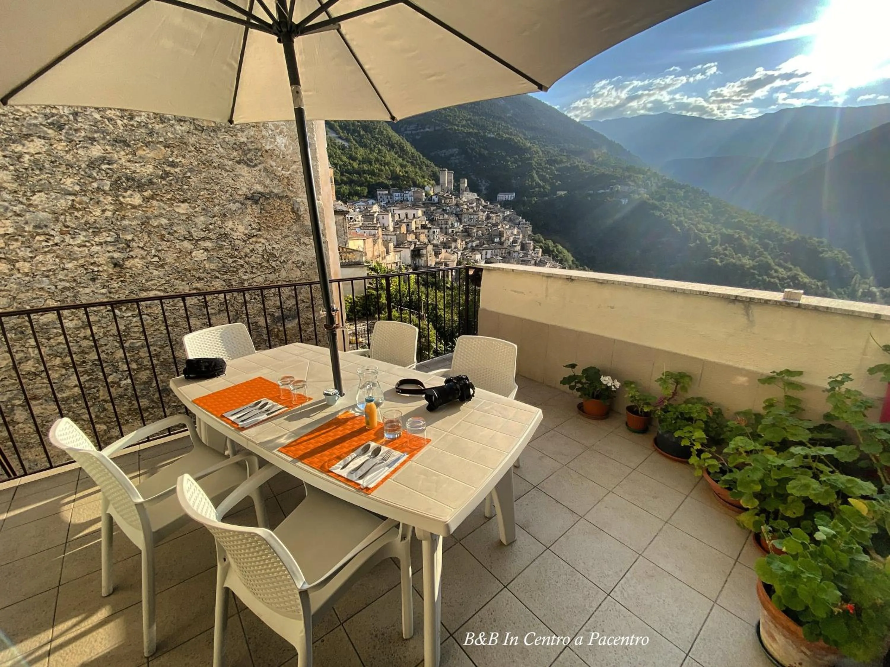 Patio in B&B In Centro a Pacentro