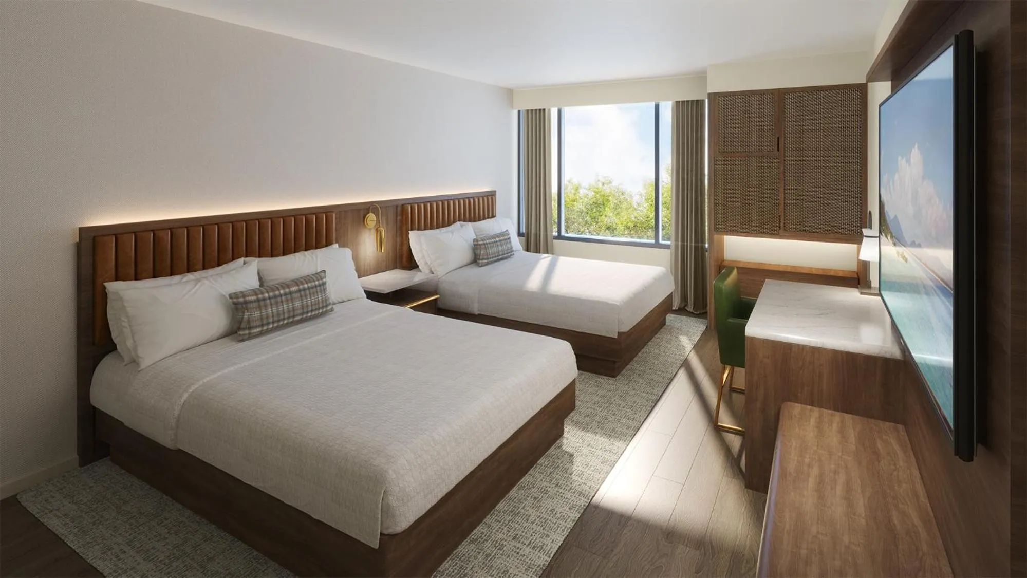 Bed in Lodge Geneva National