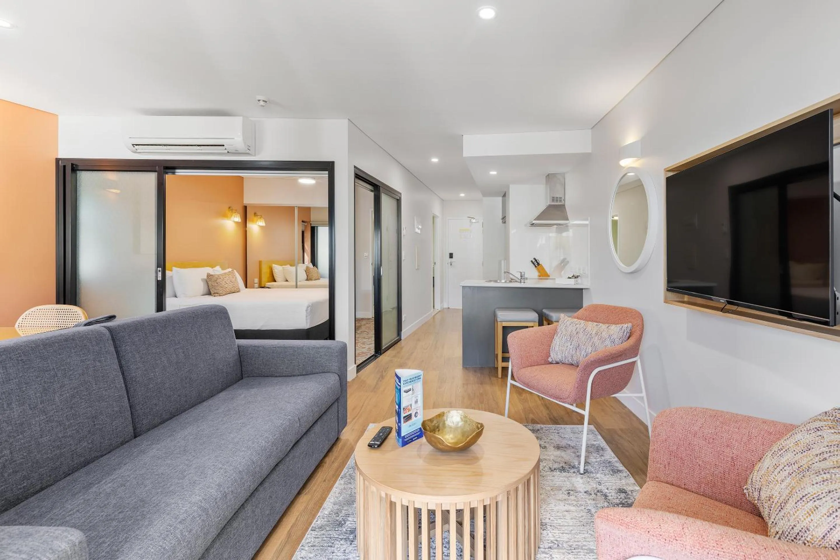 Living room, Bed in Club Wyndham Coffs Harbour, Trademark Collection by Wyndham