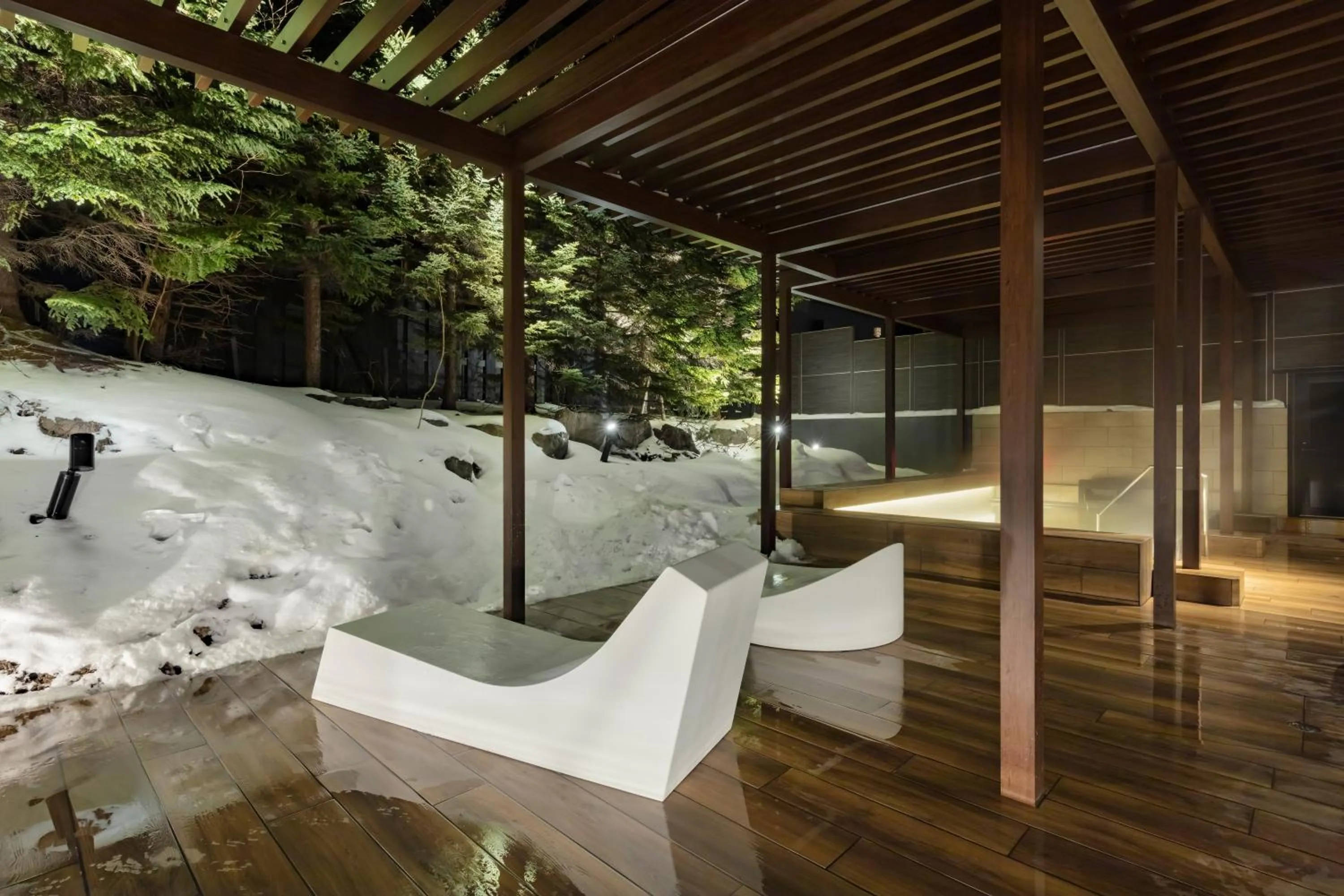 Hot Spring Bath in Kiki Shiretoko Natural Resort