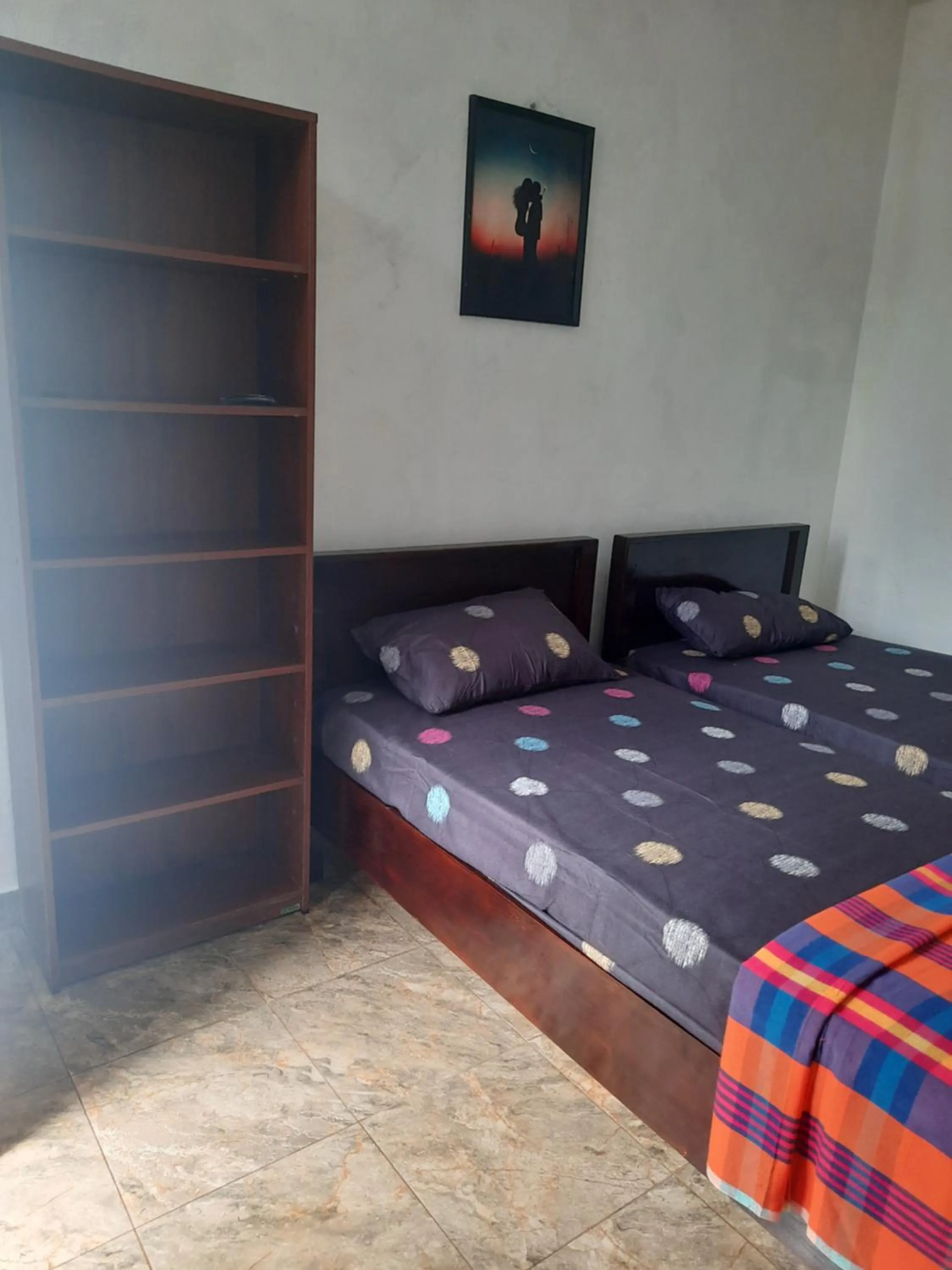 Bed in White Surfing Beach Resort