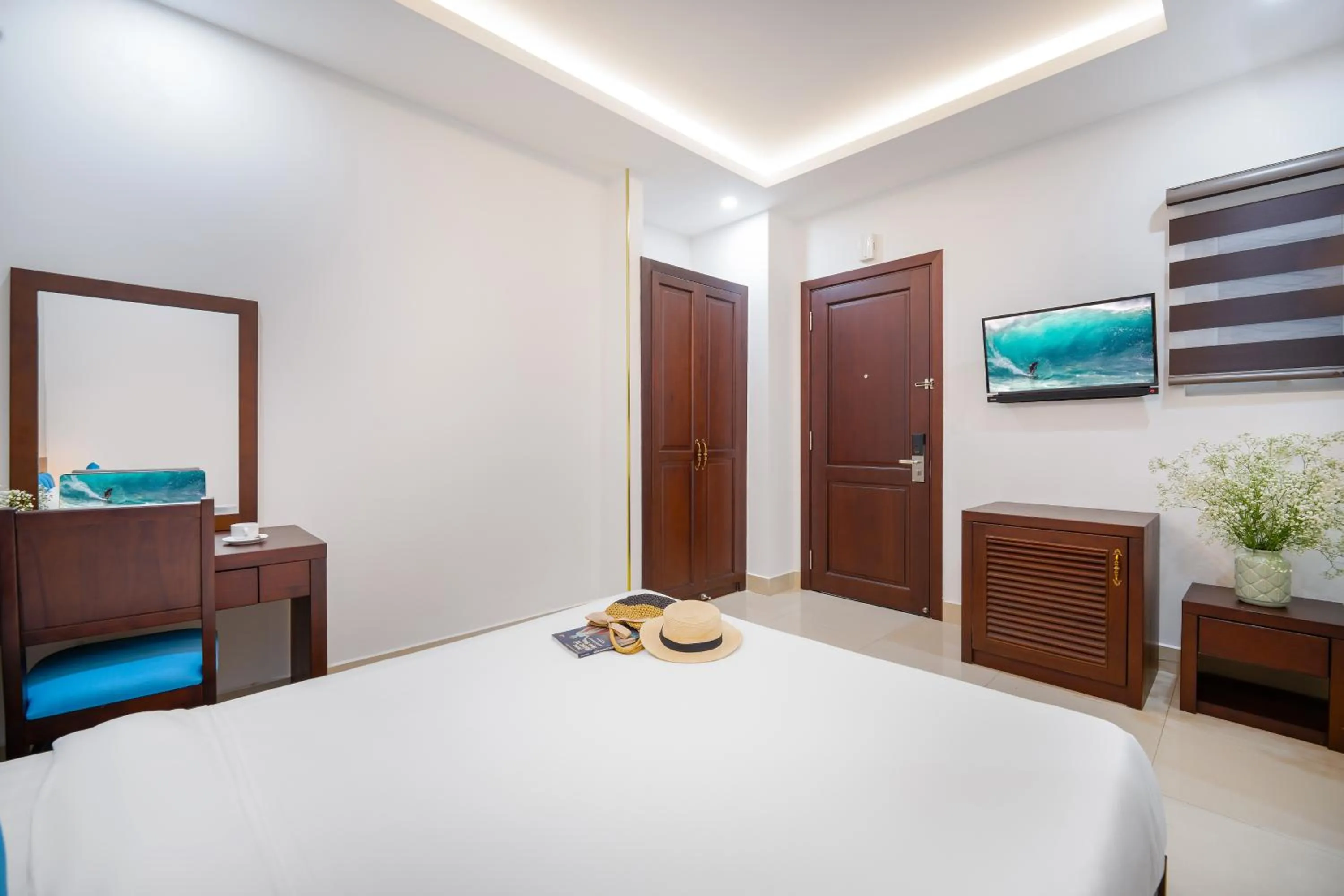 Bed in Platinum Beach Hotel & Apartment