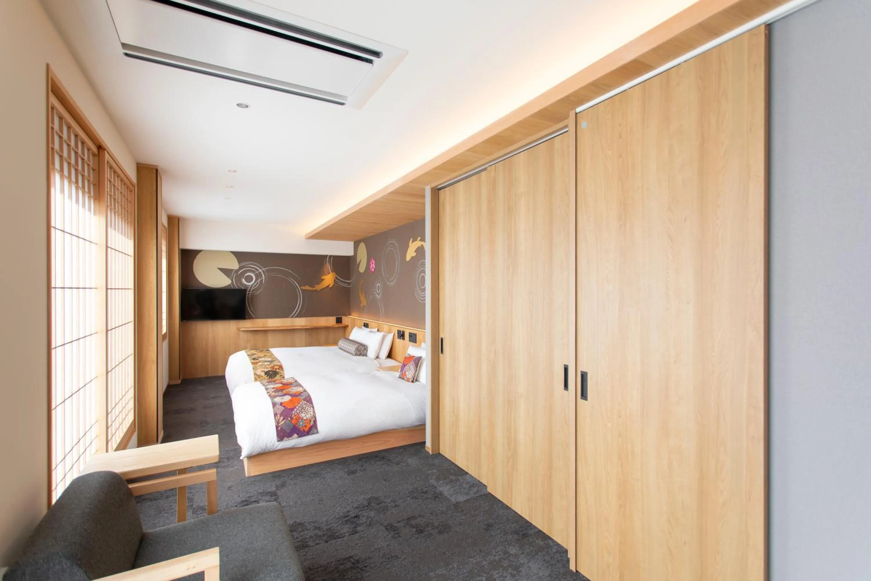 Bed in Hotel Ethnography Kiyomizu Gojo