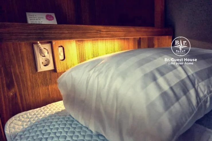 Decorative detail, Bed in Br. Guesthouse Hongdae