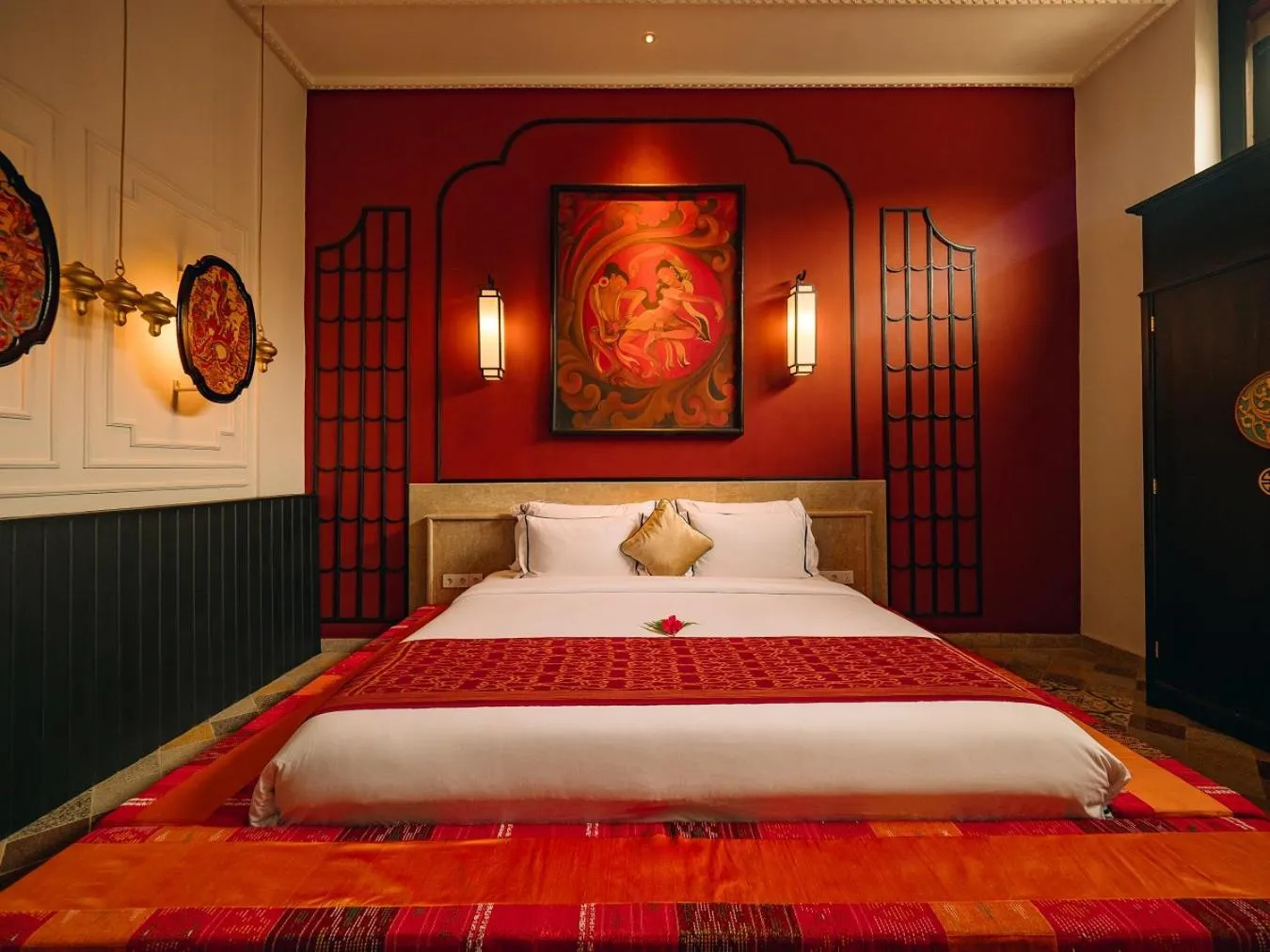 Bed in House of Tugu, Old Town Jakarta