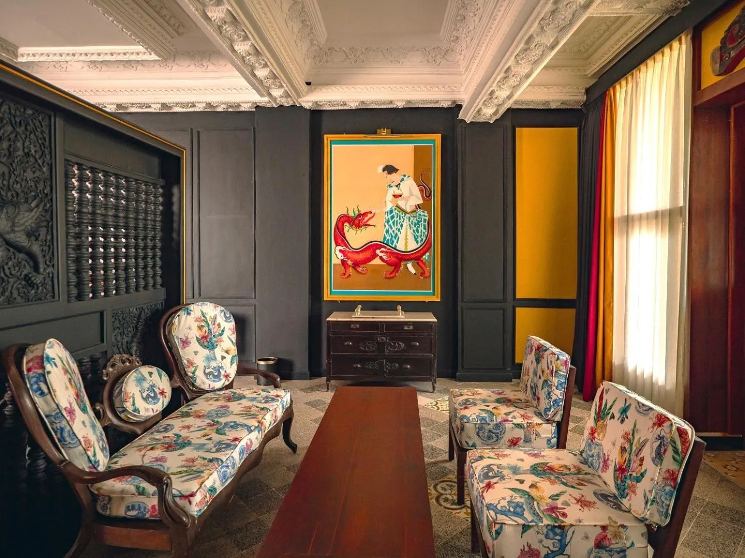 Living room in House of Tugu, Old Town Jakarta