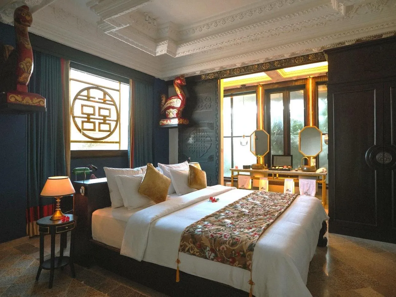 Bedroom, Bed in House of Tugu, Old Town Jakarta