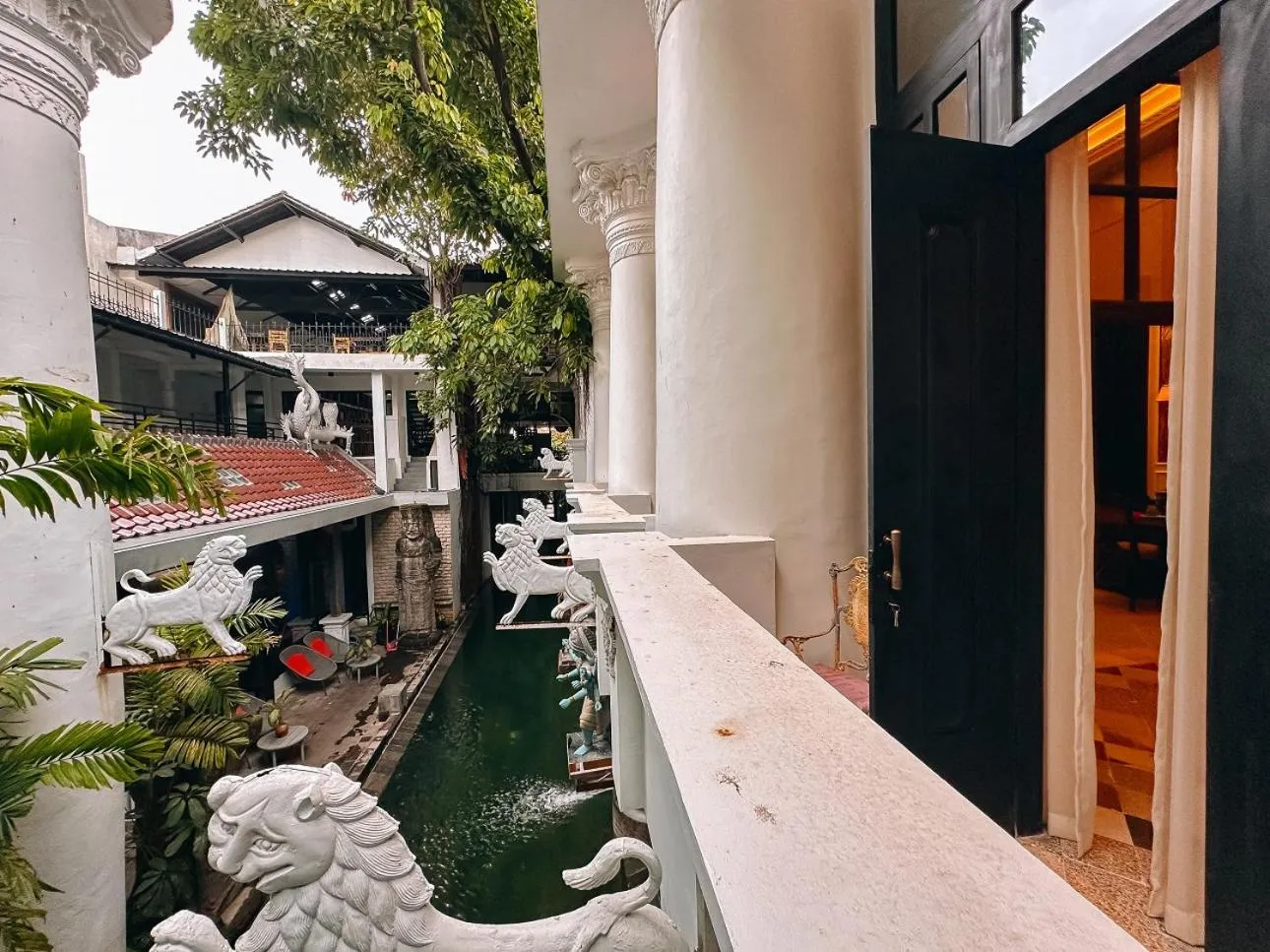 Pool view in House of Tugu, Old Town Jakarta