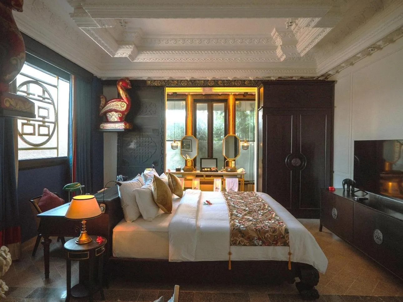 Bedroom, Bed in House of Tugu, Old Town Jakarta