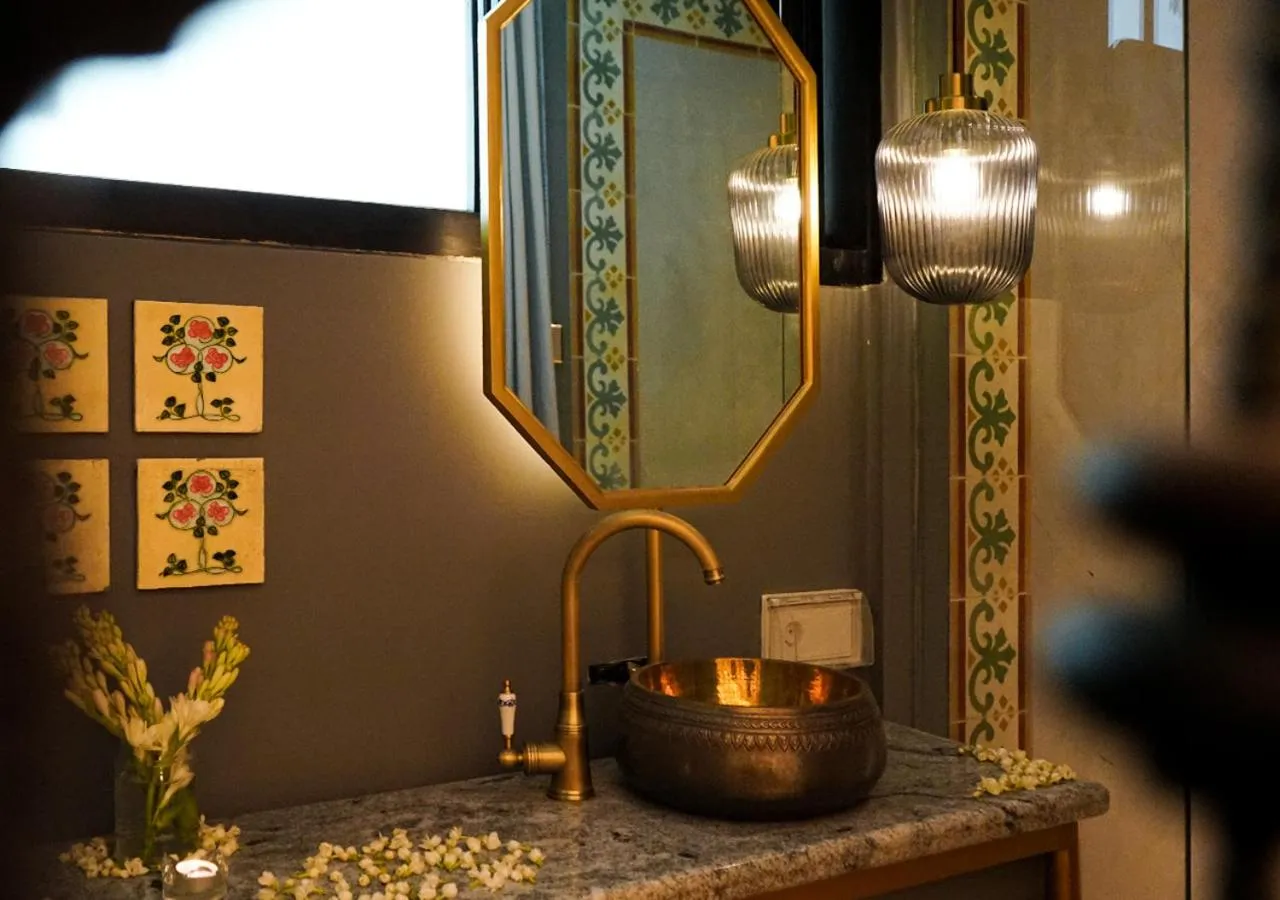 Bathroom in House of Tugu, Old Town Jakarta