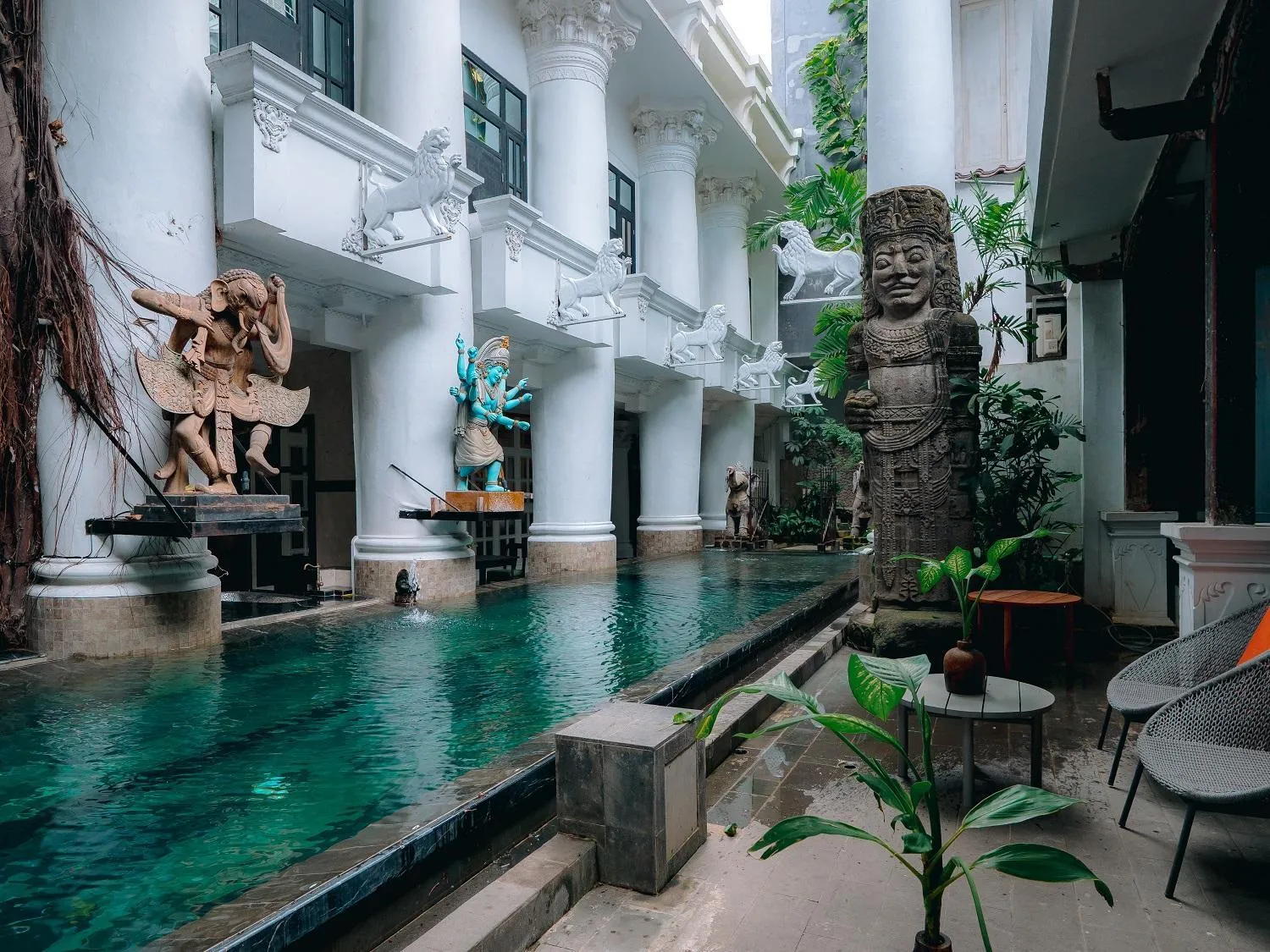Swimming pool in House of Tugu, Old Town Jakarta