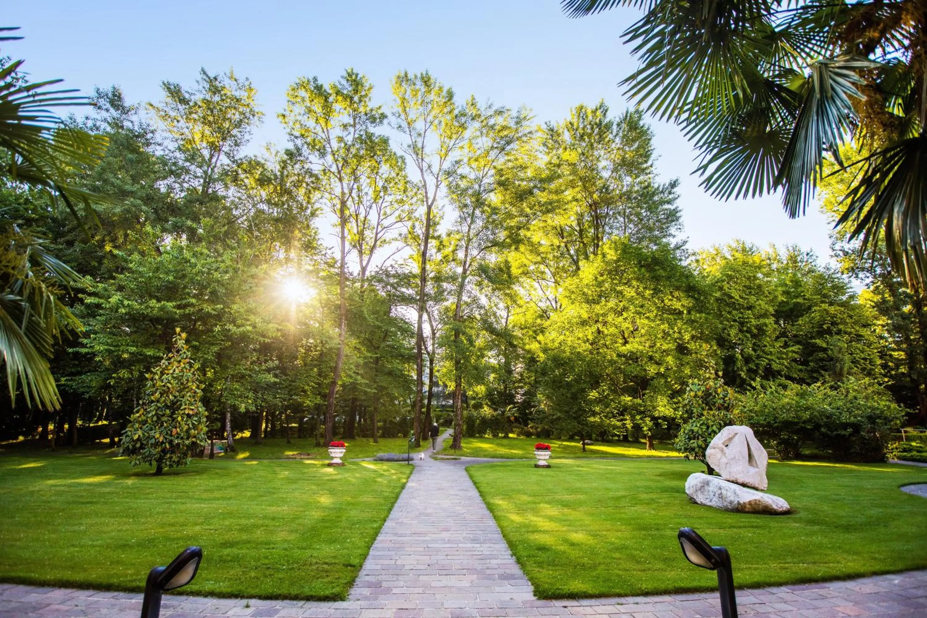 Garden view in Tertianum Residenza Al Lido - Appartements & Restaurant