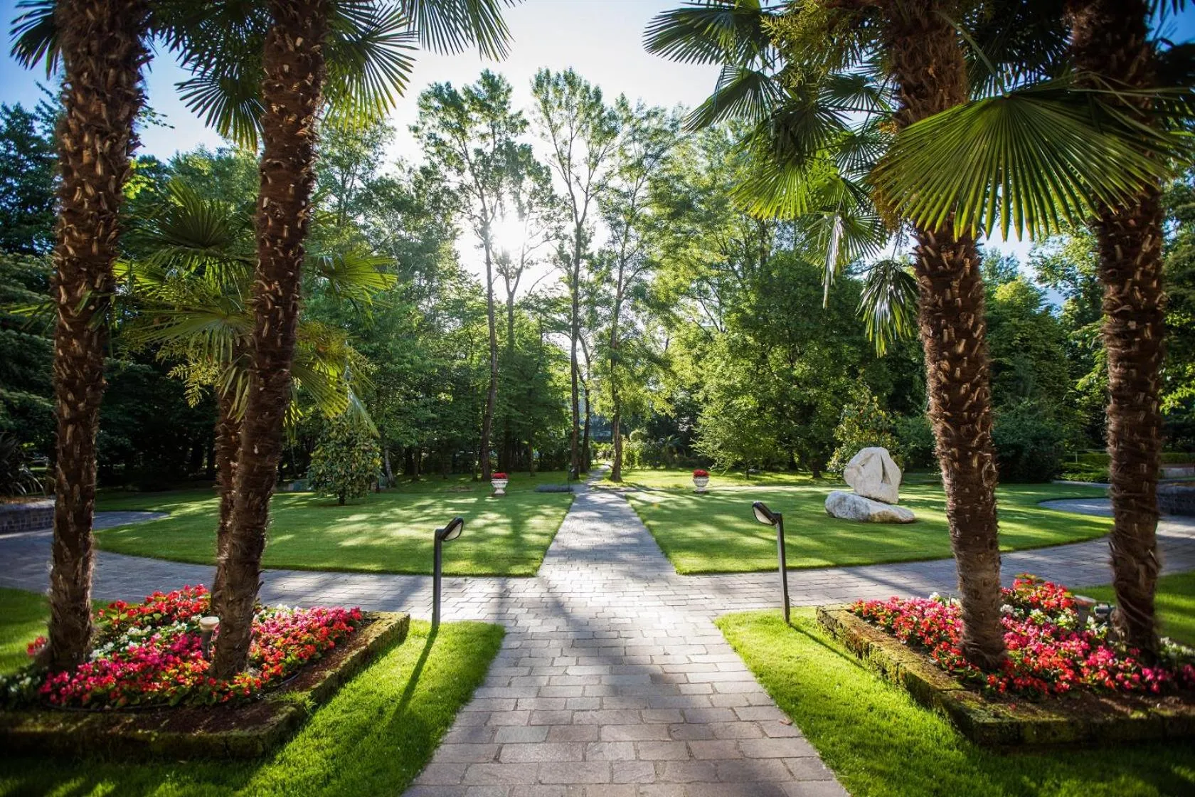 Garden view in Tertianum Residenza Al Lido - Appartements & Restaurant