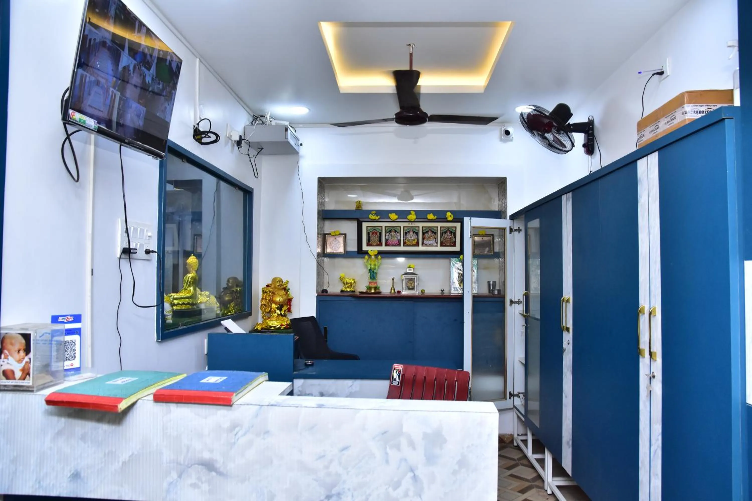 Lobby or reception in Sri Tirumalaa Hotel