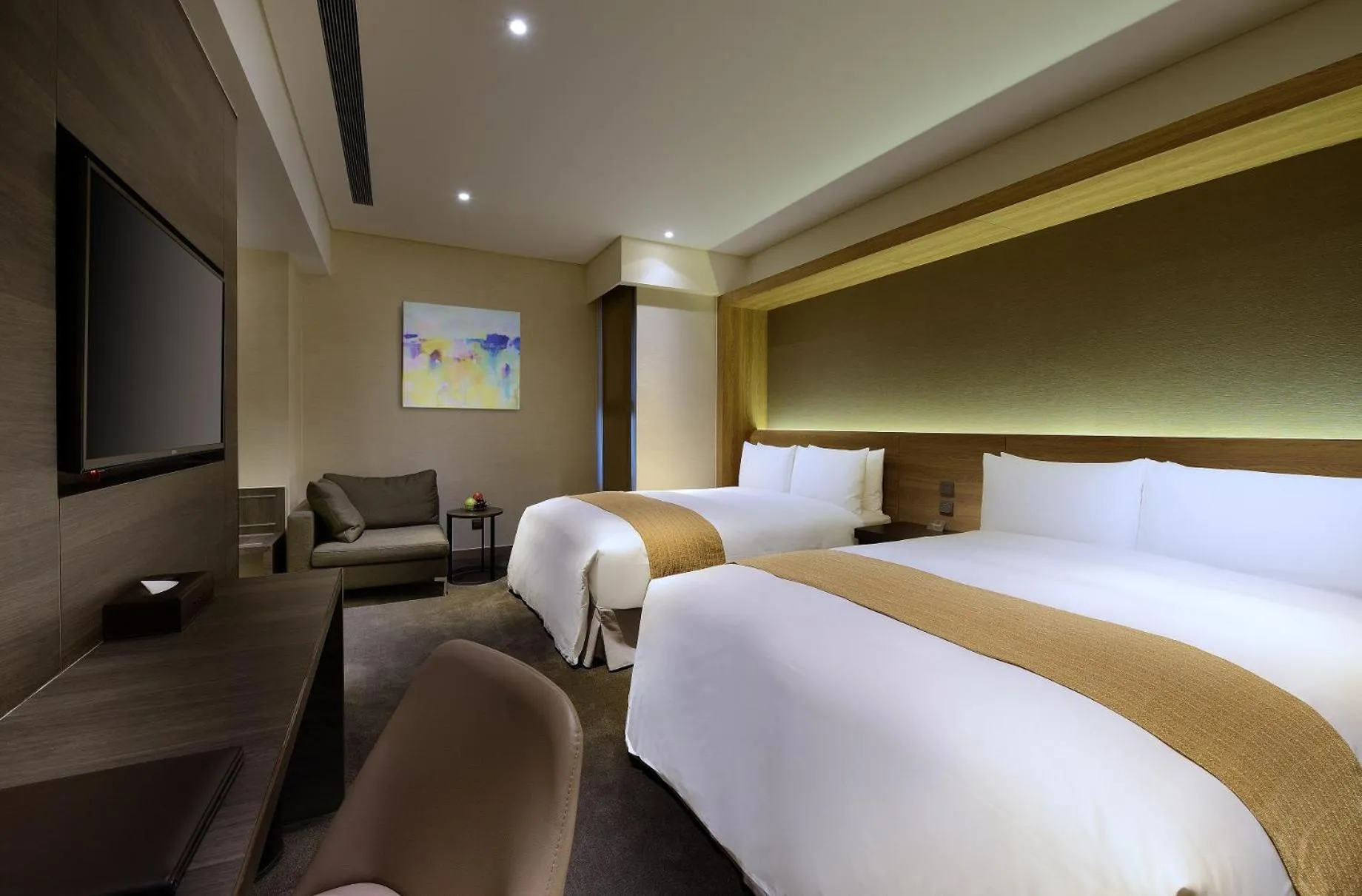 Bed in Hualien Holiday Hotel