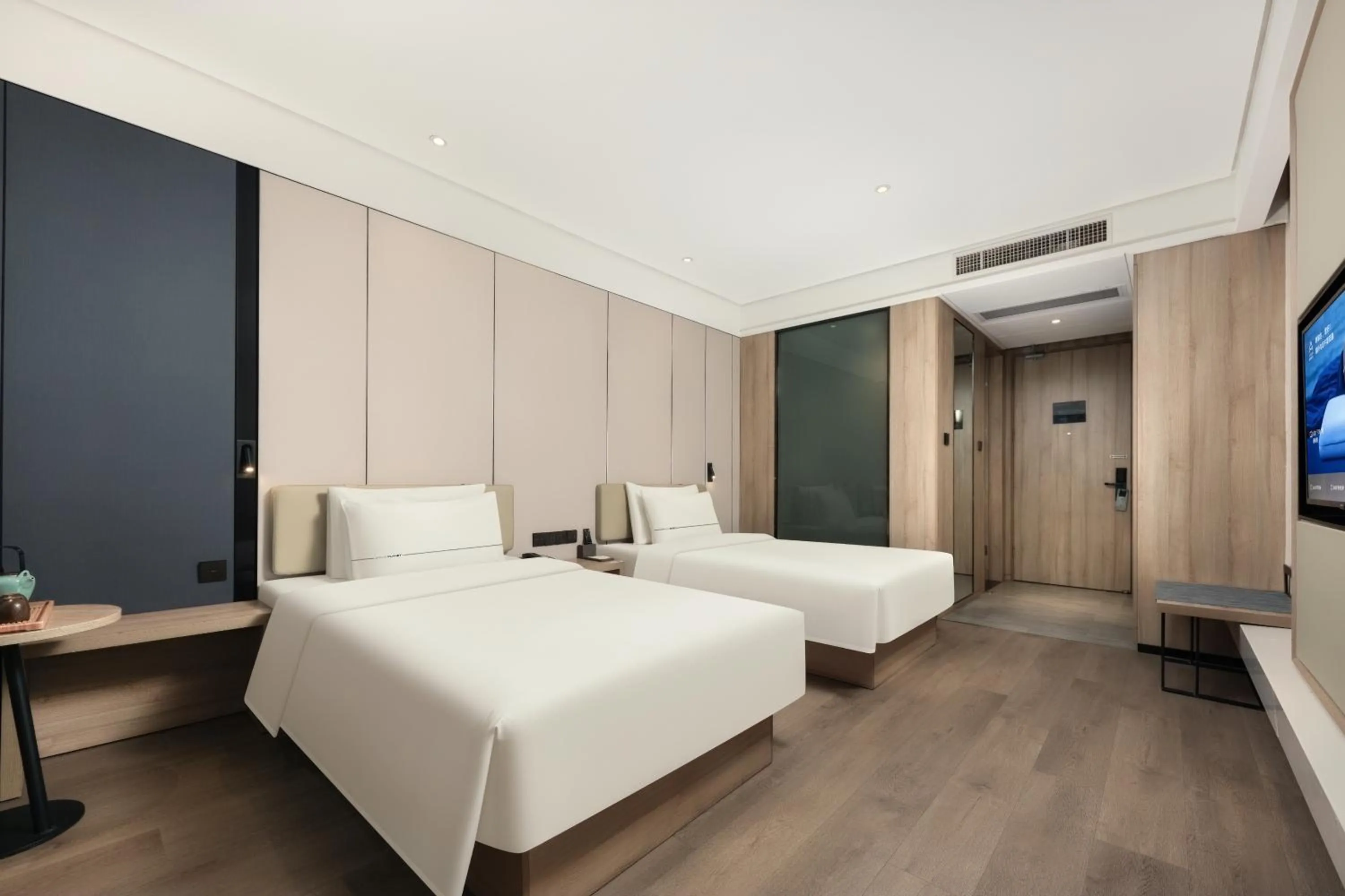 Bed in Atour Hotel Hangzhou Qianjiang New Town Qianjiang Road