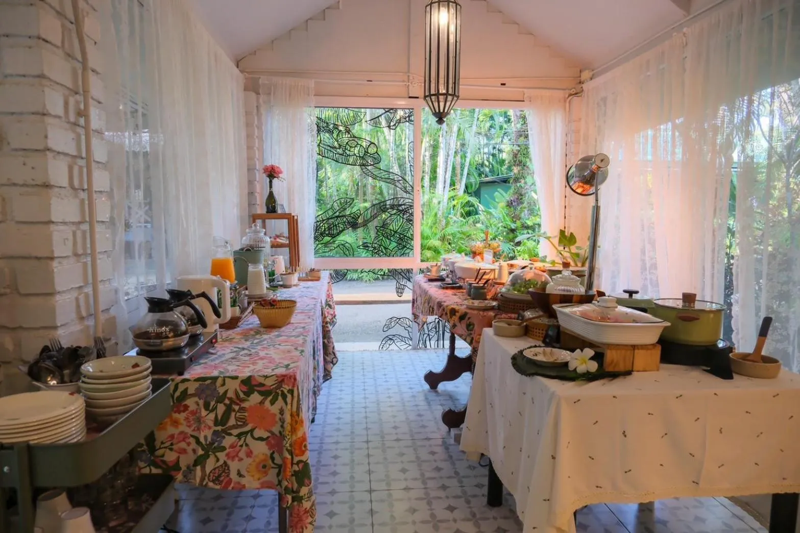 Buffet breakfast in Blu Monkey Pooltara Krabi Hotel & Villas Pet Friendly