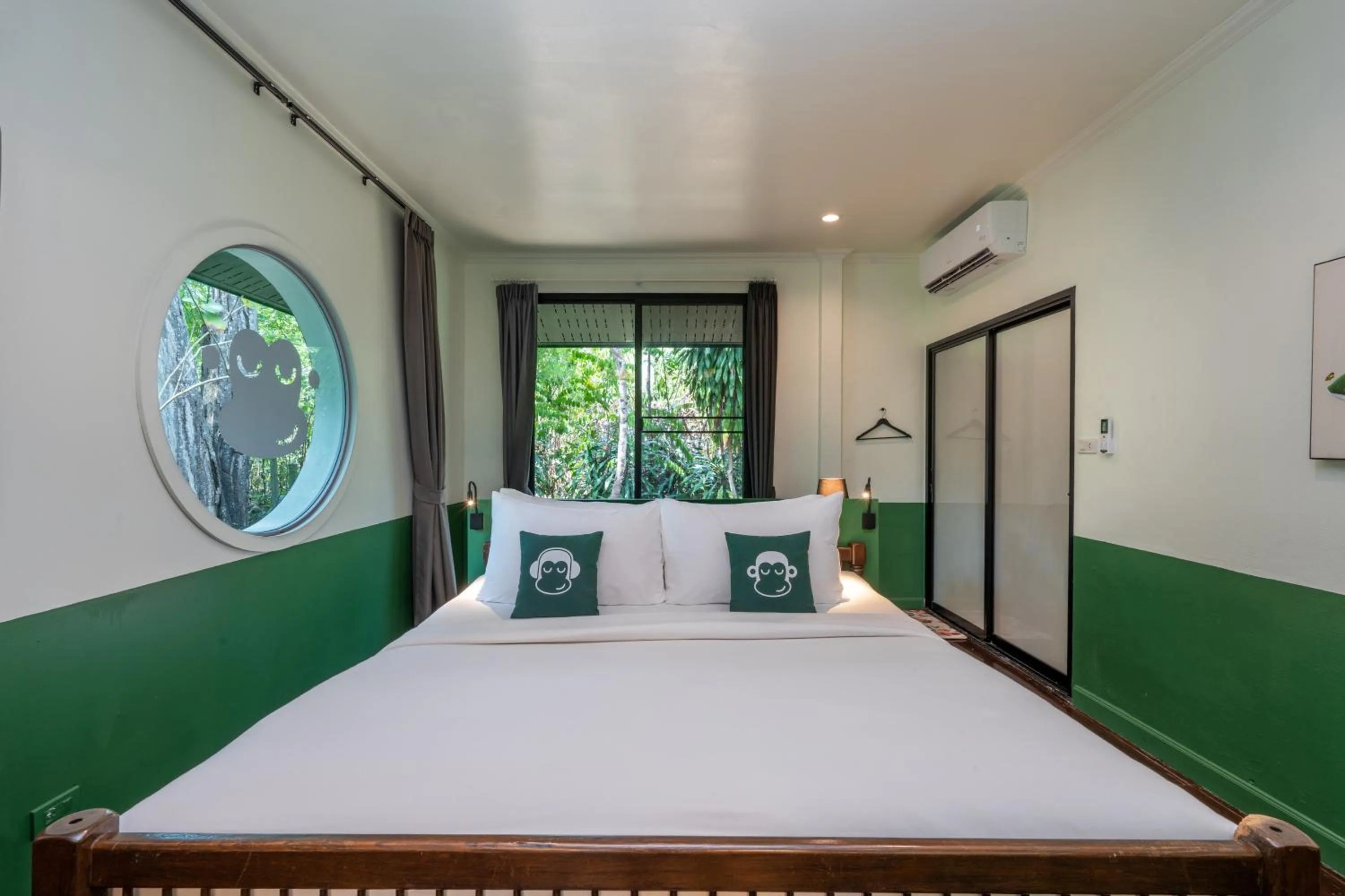 Bed in Blu Monkey Pooltara Krabi Hotel & Villas Pet Friendly