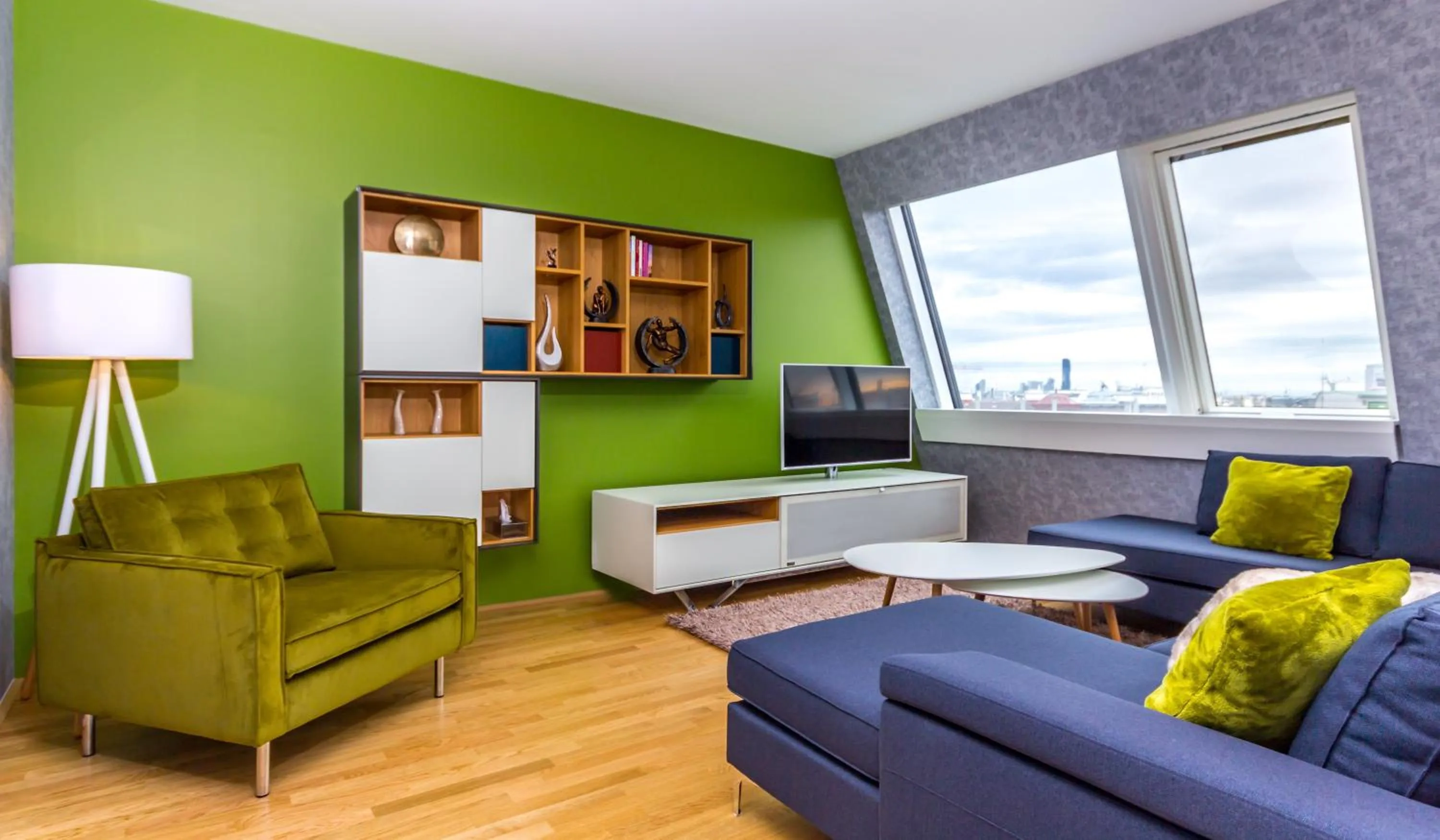 Living room in Abieshomes Serviced Apartments - Votivpark