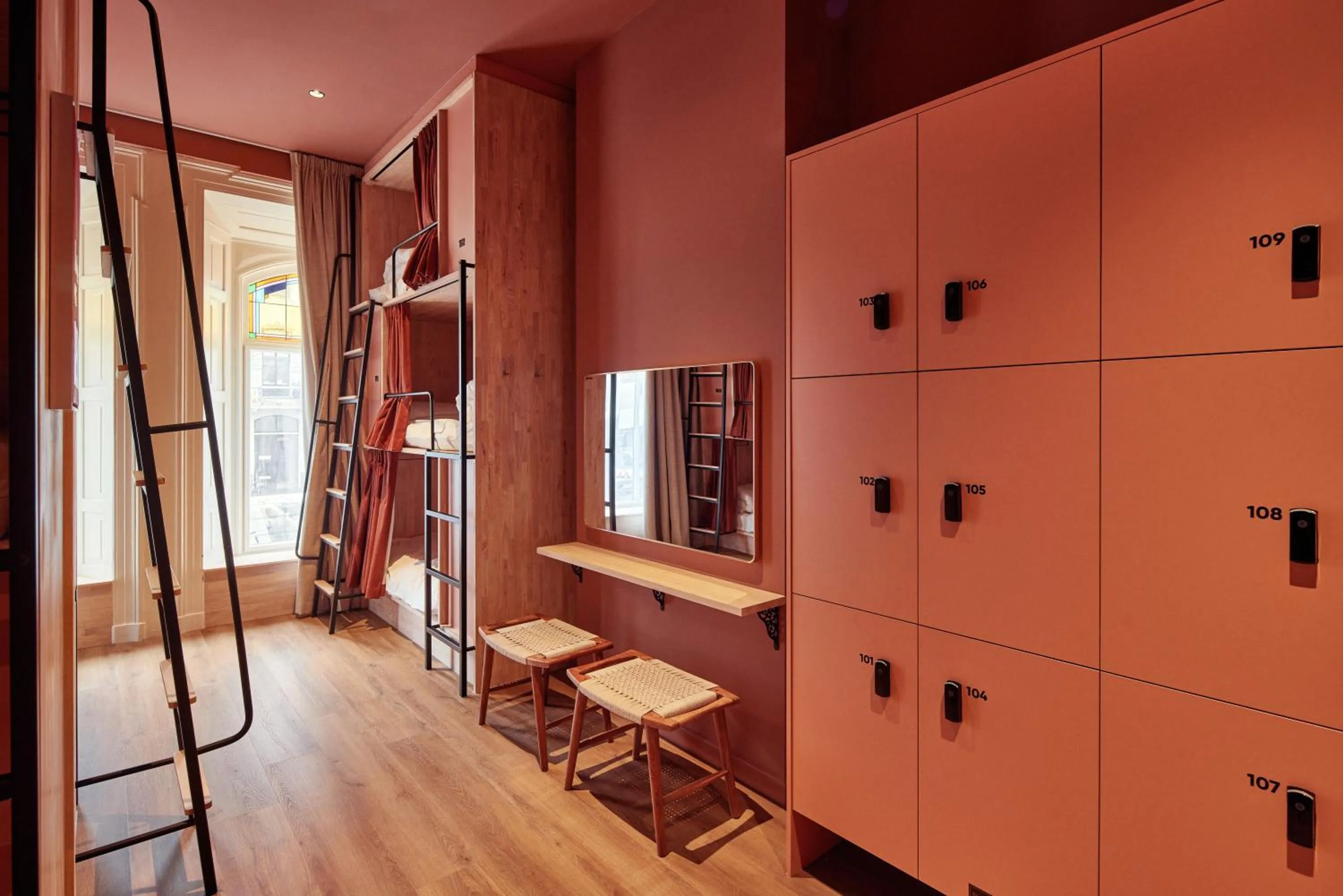 Seating area in The Elephant Hostel