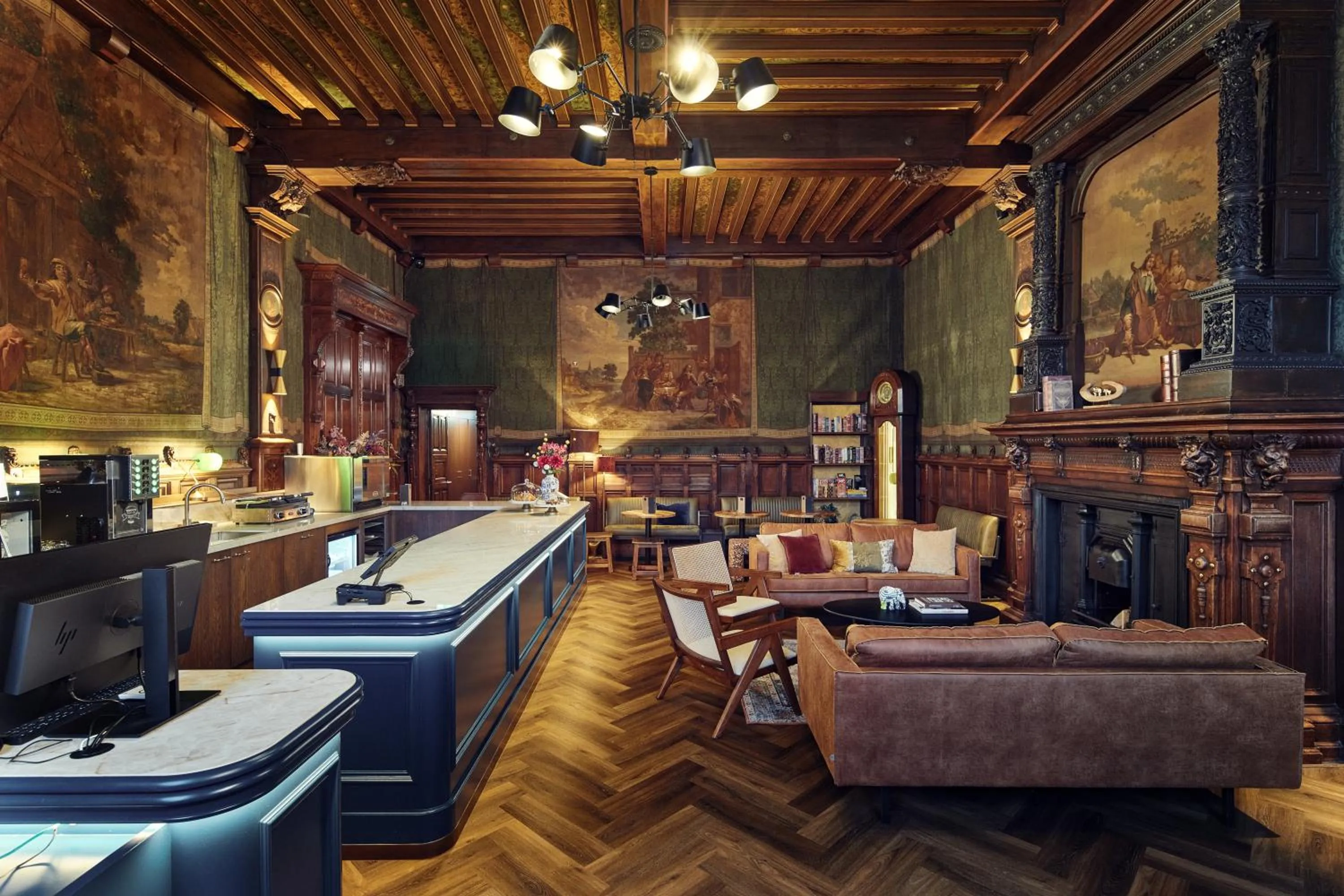 Living room in The Elephant Hostel