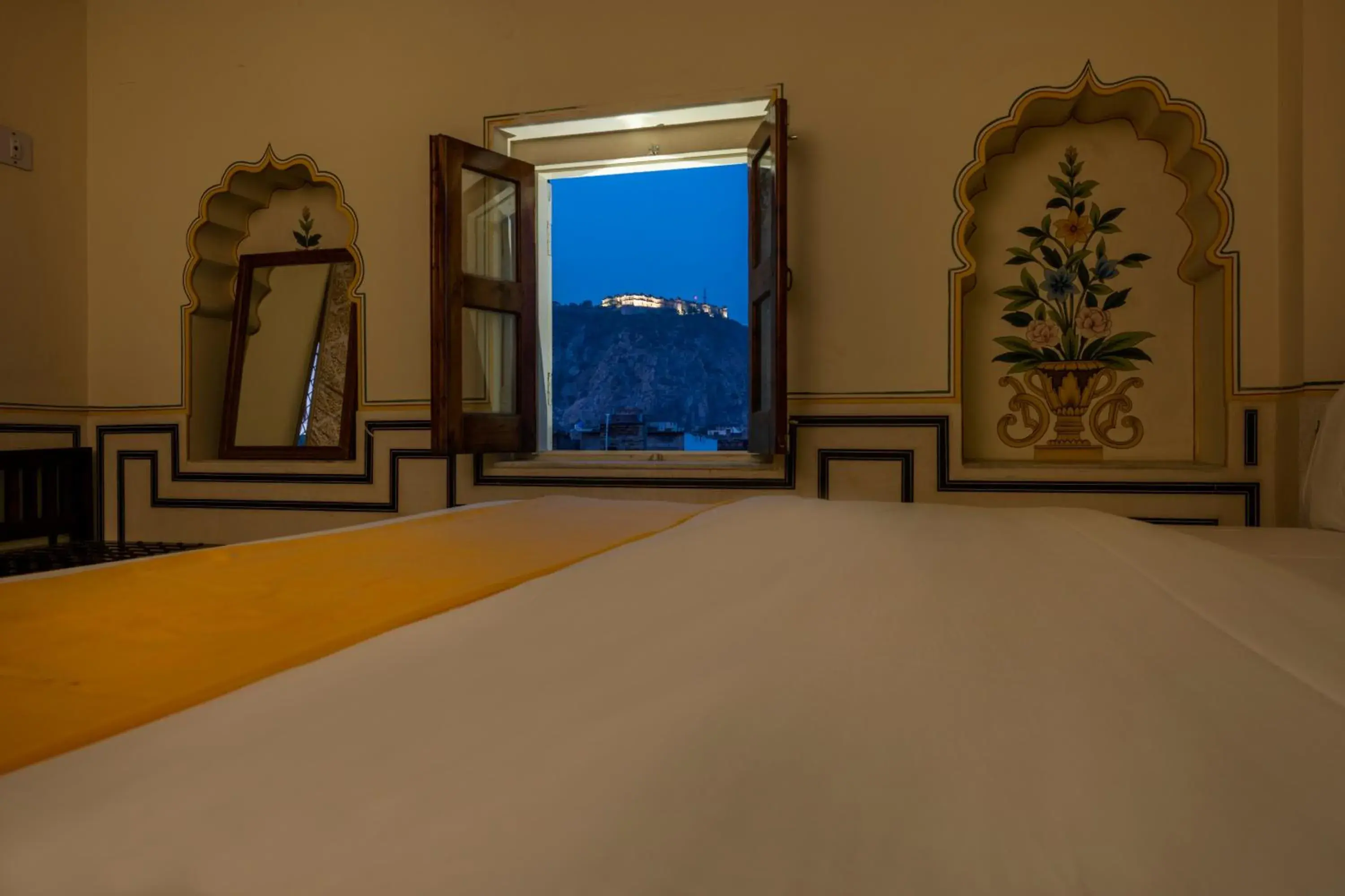 Deluxe Double Room with Castle View in Raghunath Haveli - A Boutique Homestay Deluxe Double Room with Castle View in Raghunath Haveli - A Boutique Homestay