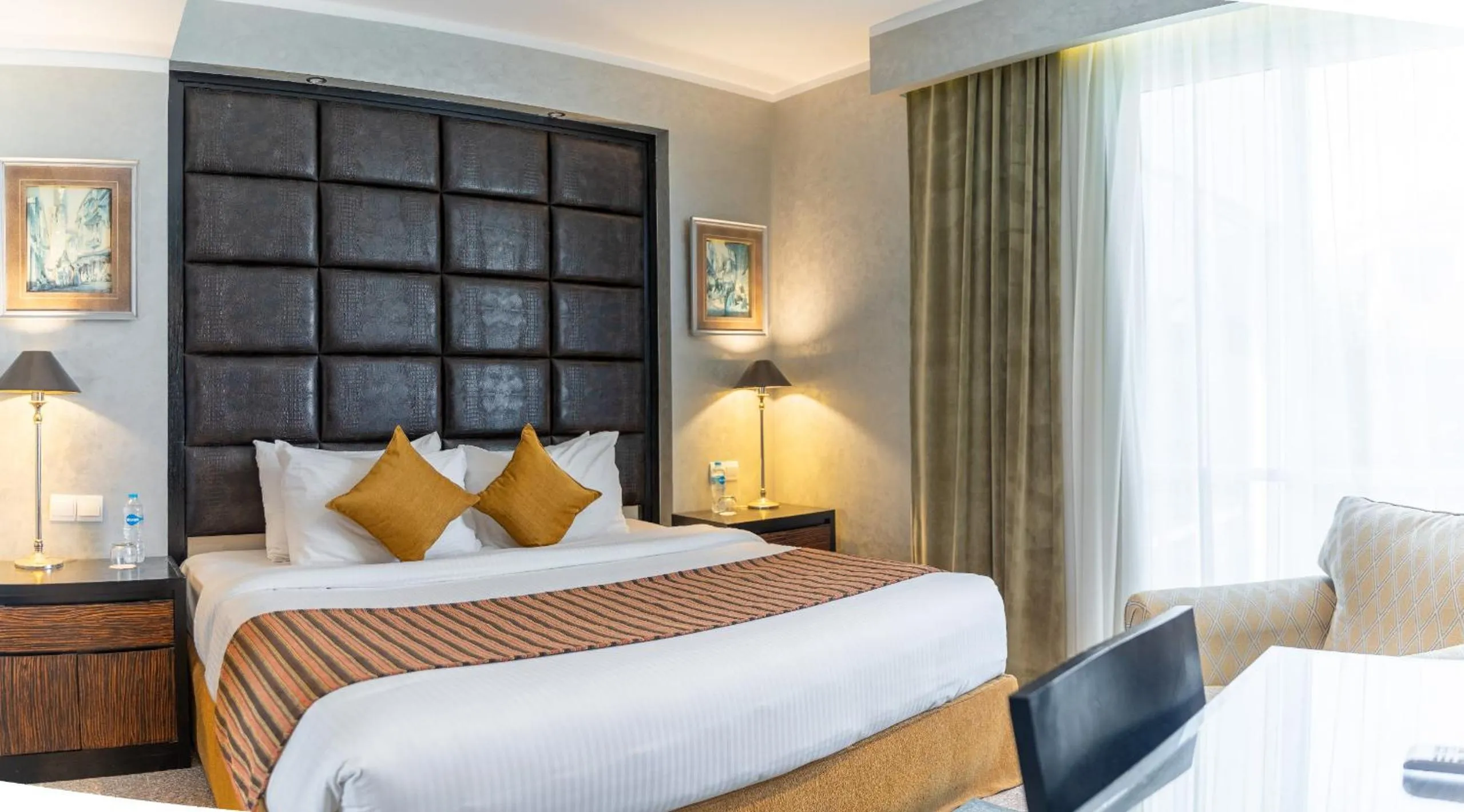 Bed in Royal Monte-Carlo Sharm Resort & SPA