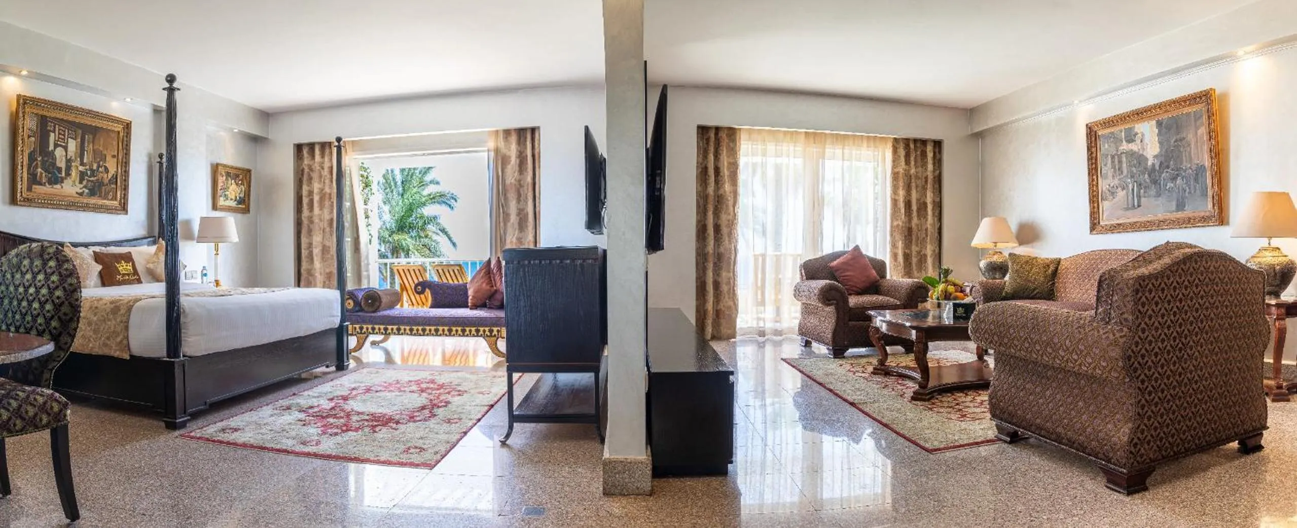 Living room, Bed in Royal Monte-Carlo Sharm Resort & SPA