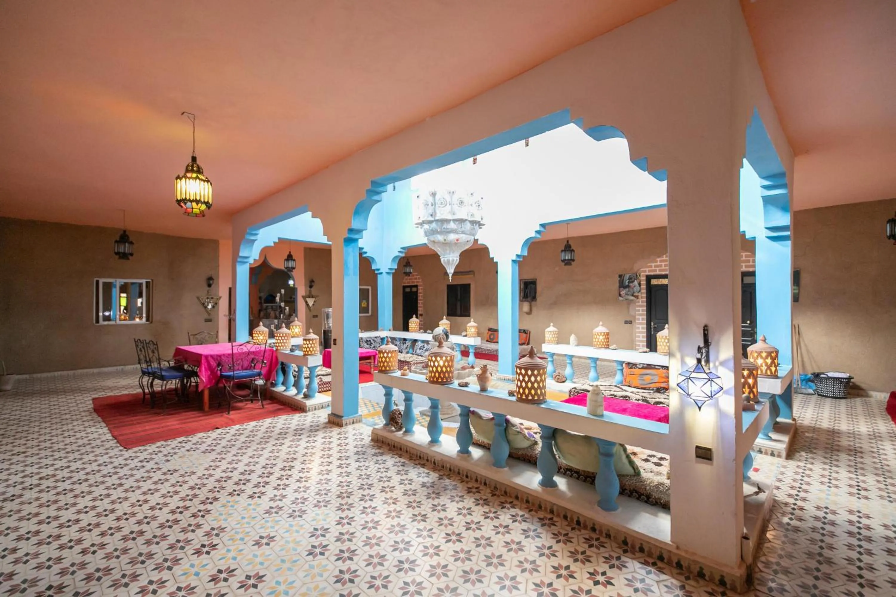 Seating area, Bed in Kasbah Du Berger & Piscine