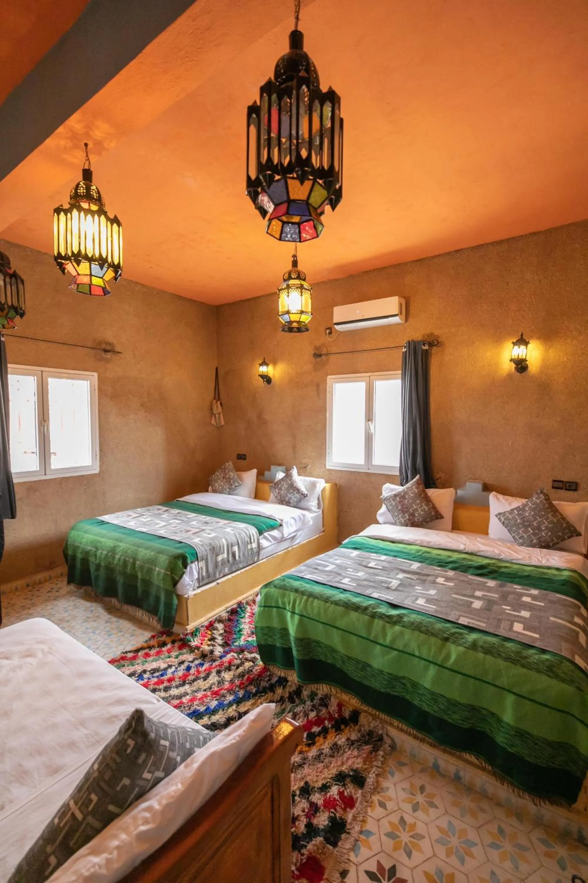 Bed in Kasbah Du Berger & Piscine