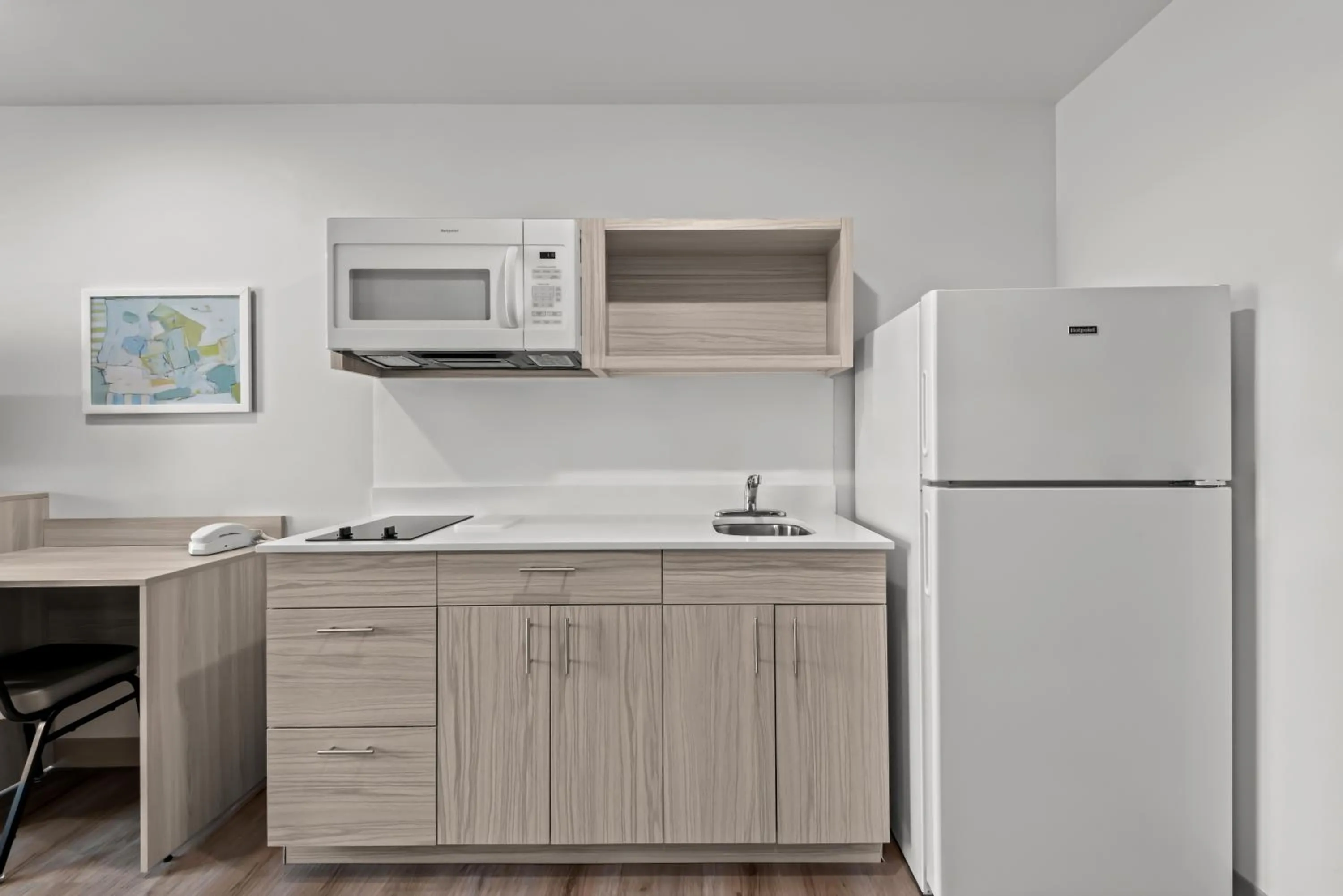 Kitchen or kitchenette in WoodSpring Suites Coralville Iowa City